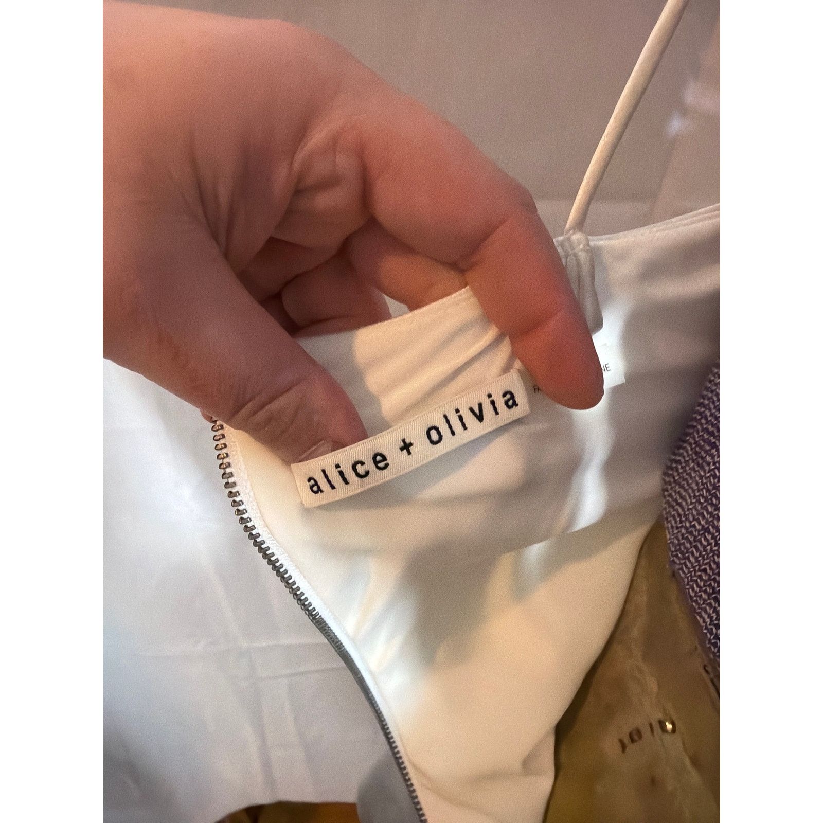 Alice + Olivia Alice + Olivia Woman's White Harmony Mini Slip Dress Size 4 Size S / US 4 / IT 40 - 6 Thumbnail
