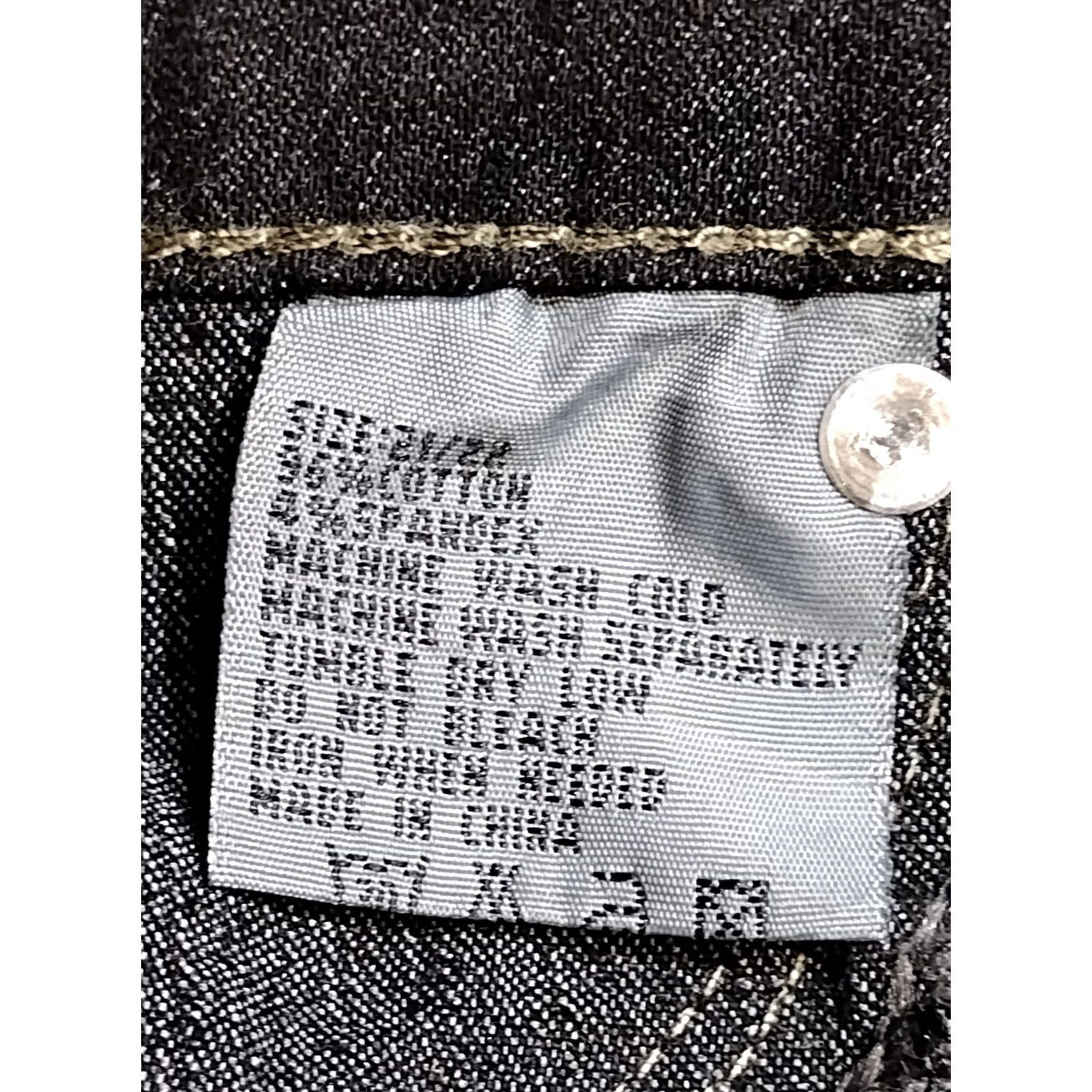 Vintage Unbranded Women's Dark Wash Skinny Jeans 3 Button Plus Size 21/22 Denim Cotton Blend Slim Stretch Cotton Blend City Theme Size 42" / US 20 - 5 Thumbnail