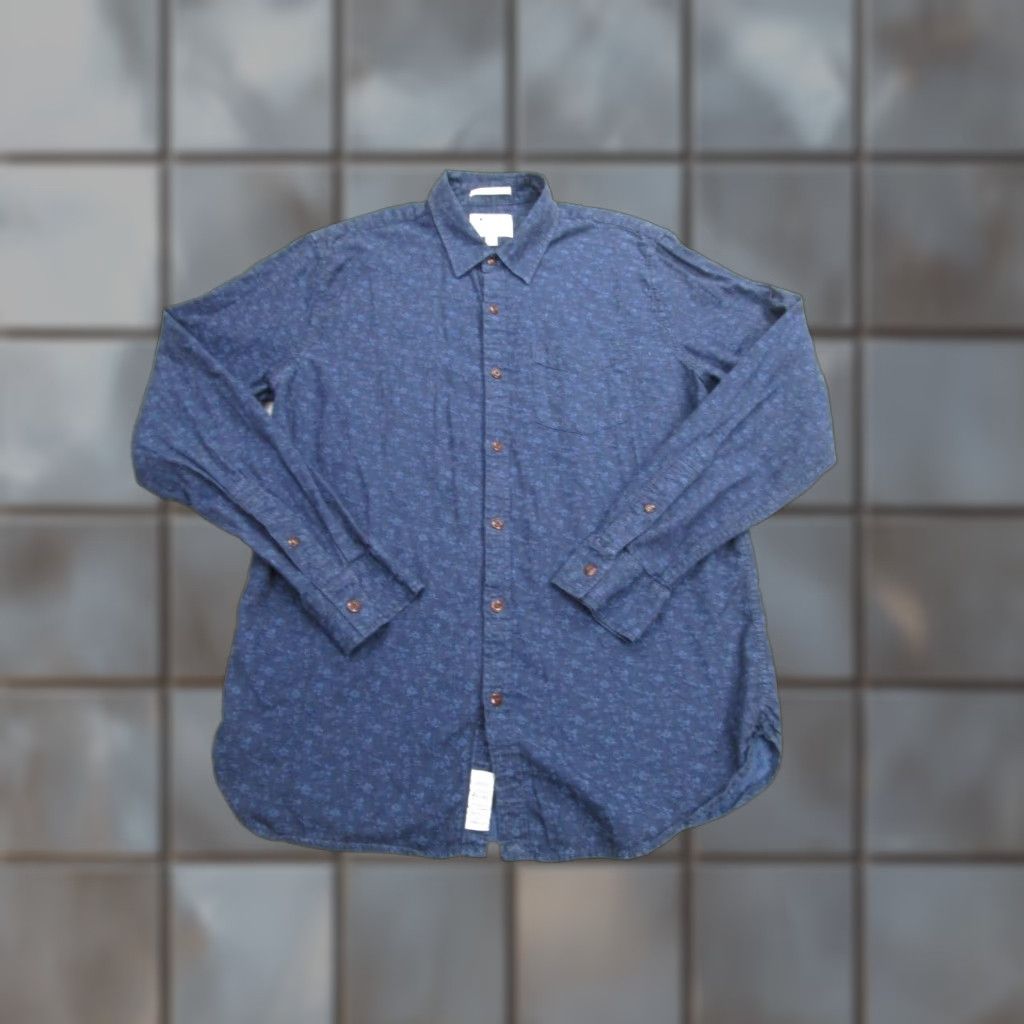 Lucky Brand Lucky Brand Shirt Mens Medium Blue Slim Floral Flowers all over Long Sleeve Size US M / EU 48-50 / 2 - 1 Thumbnail