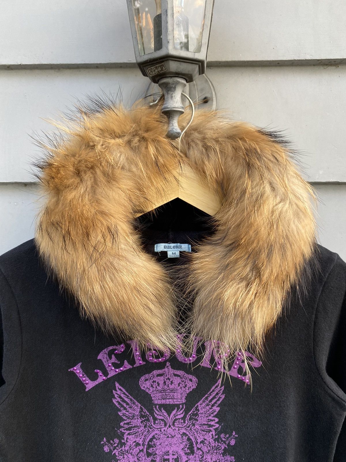 Japanese Brand Baleno Leisure Moment Japanese Fur Hoodie Style Crown Poem Size M / US 6-8 / IT 42-44 - 2 Thumbnail