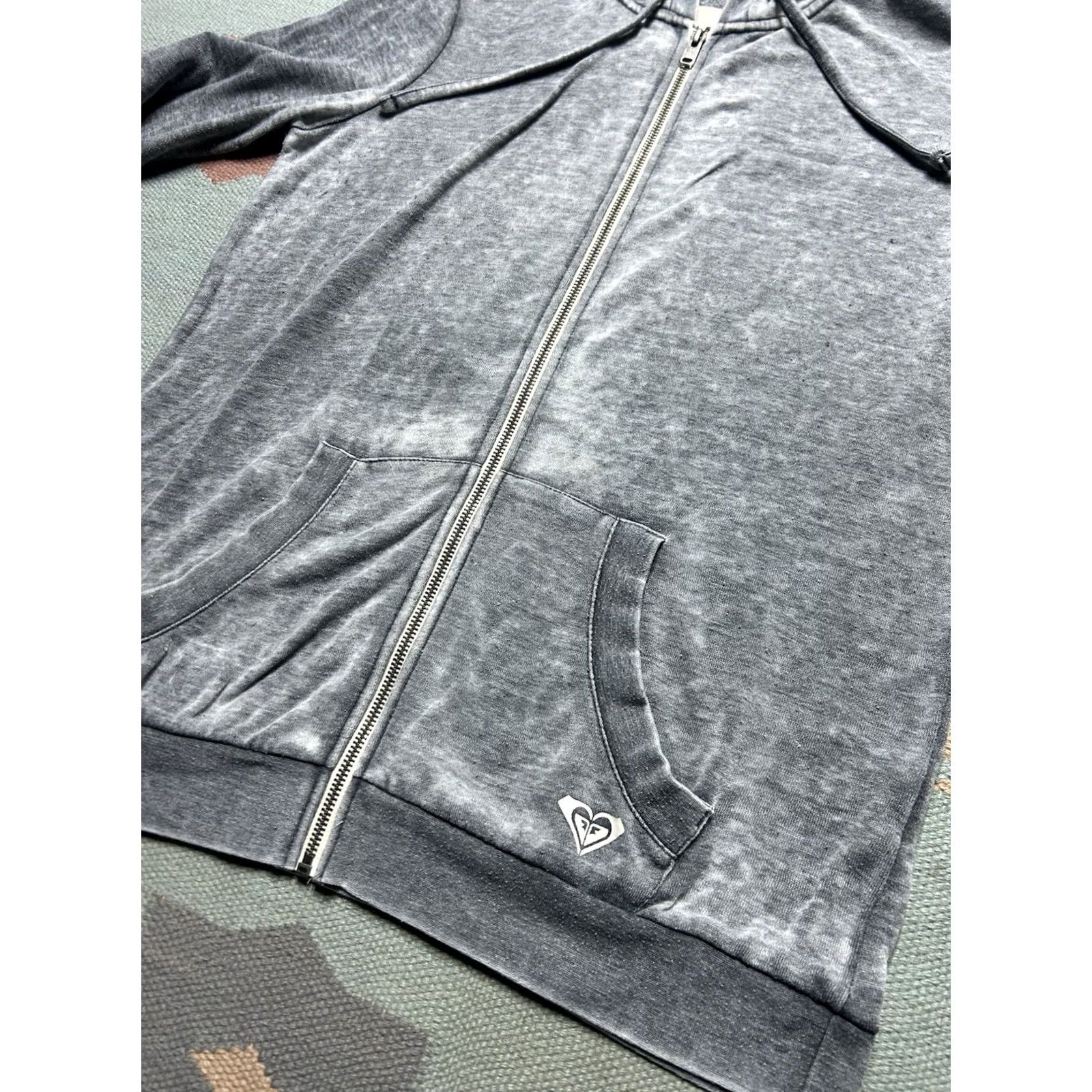 Vintage Roxy surf hoodie sweatshirt full zip Beach Women’s XL Gray Size XL / US 12-14 / IT 48-50 - 4 Thumbnail