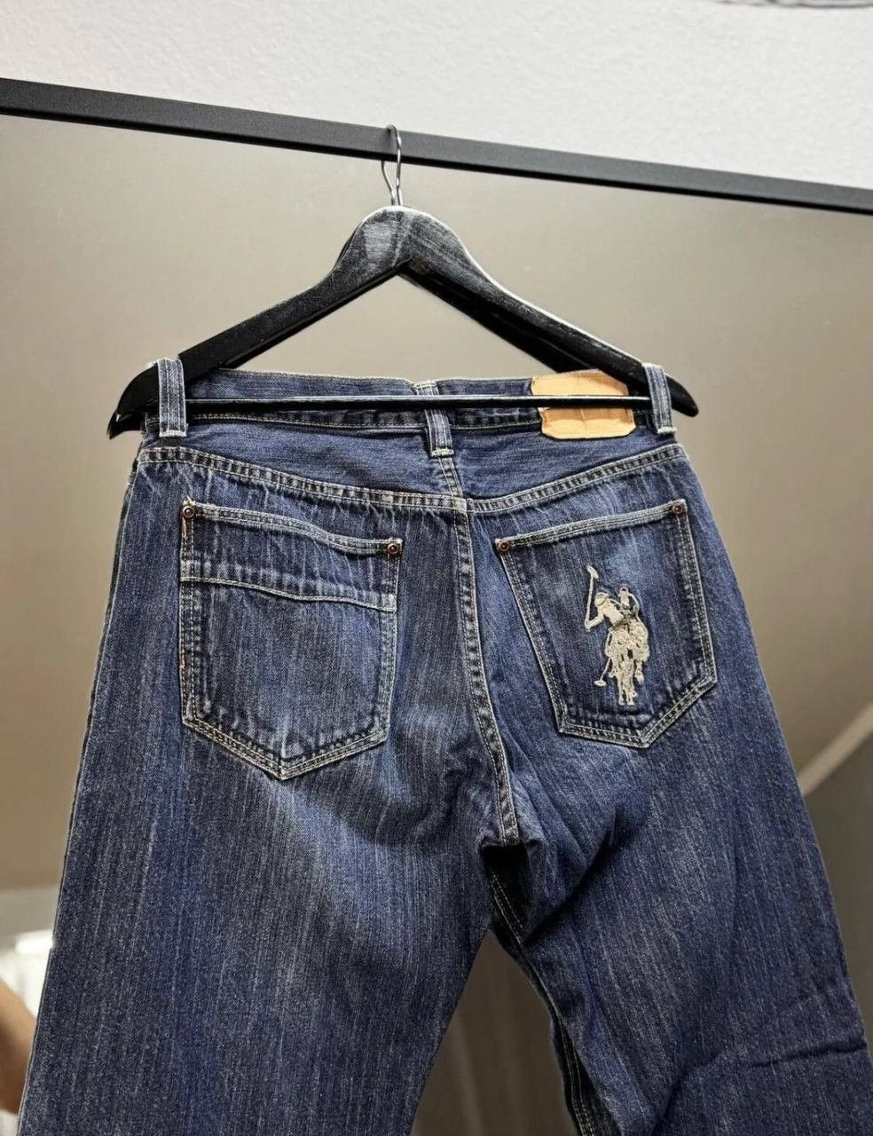 Polo Ralph Lauren × U.S. Polo Assn. × Vintage Polo Ralph Lauren Denim Jeans Pants Baggy Vintage Size US 32 / EU 48 - 3 Thumbnail