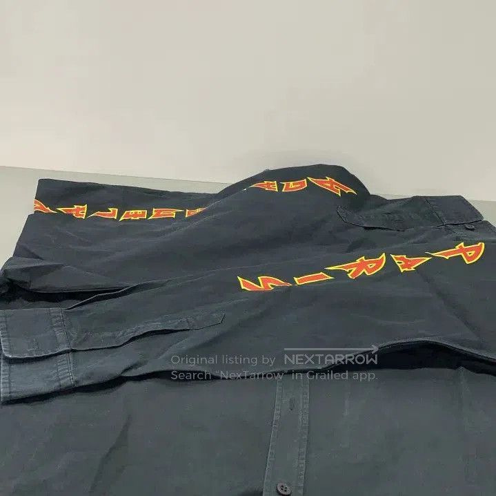 Balenciaga Balenciaga Black Long Sleeve Logo Shirt. Size US M / EU 48-50 / 2 - 3 Thumbnail