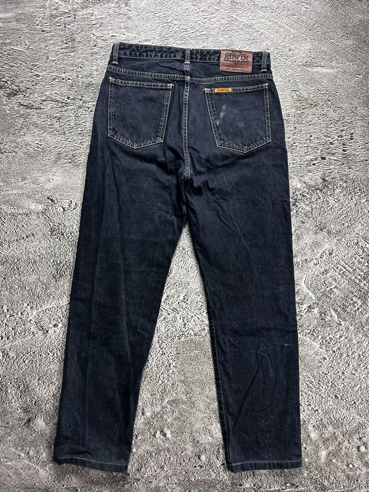 Edwin × Japanese Brand × Vintage Edwin vintage Navy jeans Japanese denim Pants London slim Size US 32 / EU 48 - 1 Thumbnail
