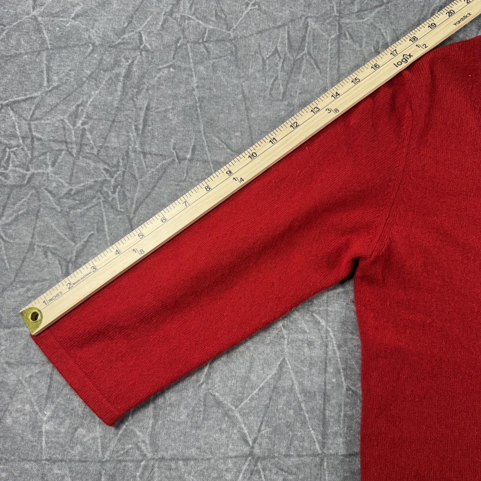 Charter Club Charter Club Sweater Women's S Red 2 Ply Cashmere Crewneck Size S / US 4 / IT 40 - 5 Thumbnail