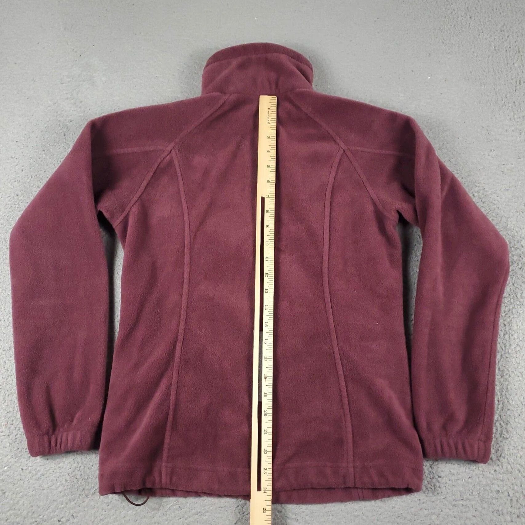 Vintage Columbia Jacket Womens Small Burgundy Fleece Full Zip Regular Fit Size S / US 4 / IT 40 - 6 Thumbnail
