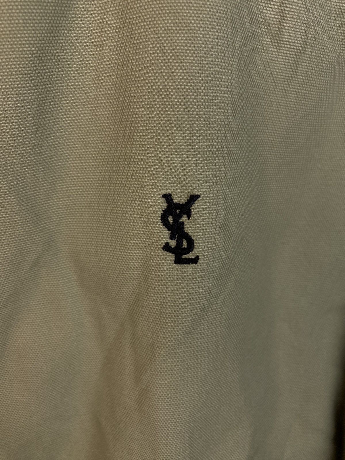 Yves Saint Laurent Beige 90s YSL Jacket Canvas Cotton Light Classic Bomber Size US M / EU 48-50 / 2 - 3 Thumbnail