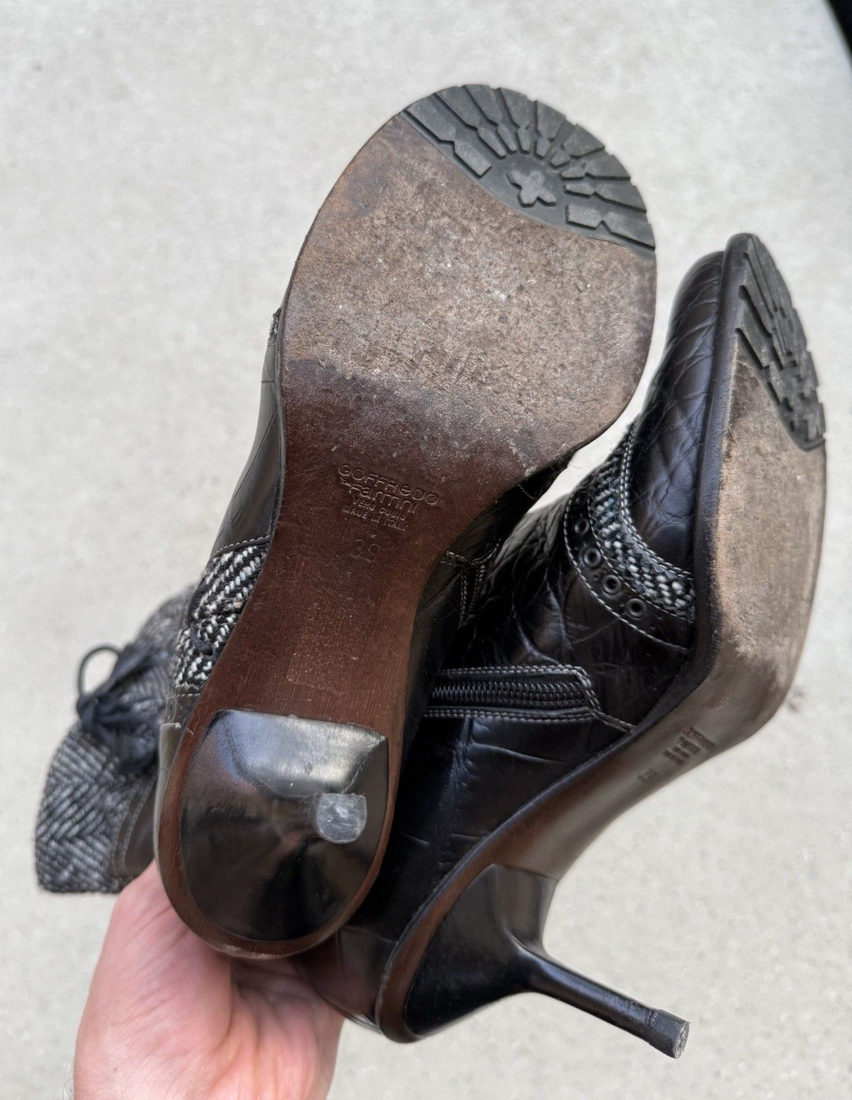Vintage Goffredo Fantini Leather Heel Shoes Boots Size 39 Size US 9 / IT 39 - 18 Thumbnail