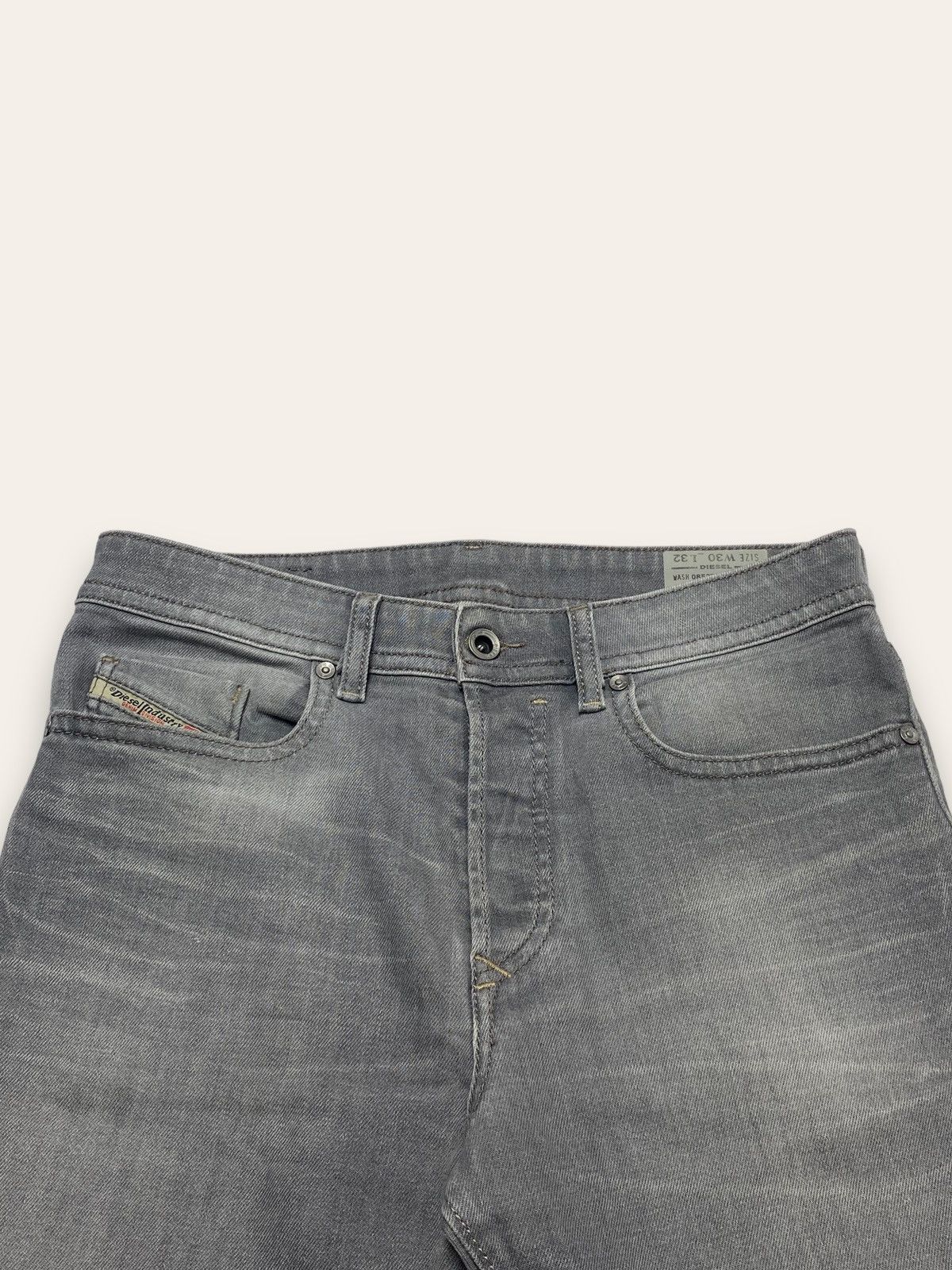 Diesel Vintage DIESEL Gray Wash Denim Slim Straight Jeans Size US 31 - 4 Thumbnail