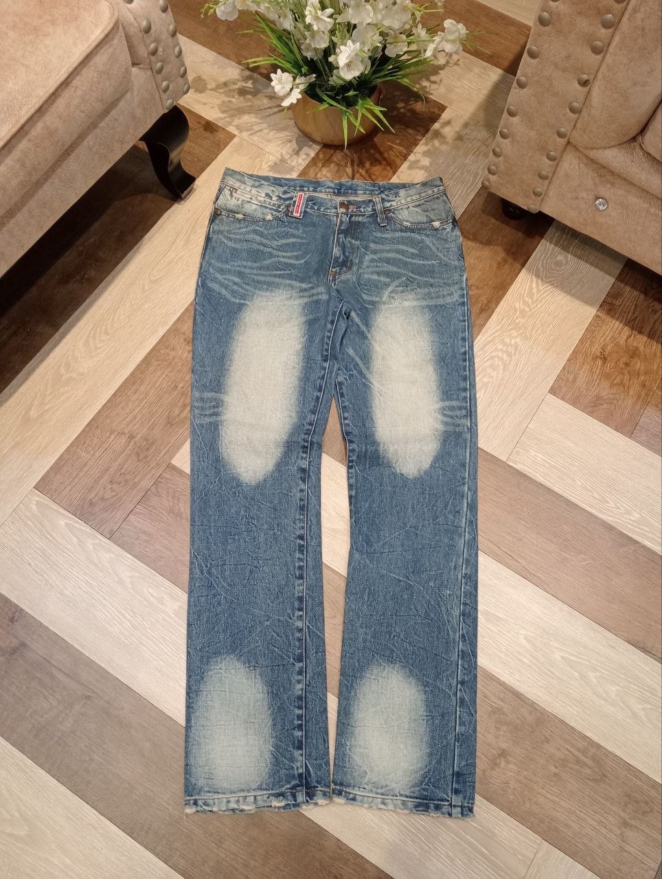 Wrangler WRANGLER BLUE WASHED DENIM PANTS Size US 33 - 1 Thumbnail