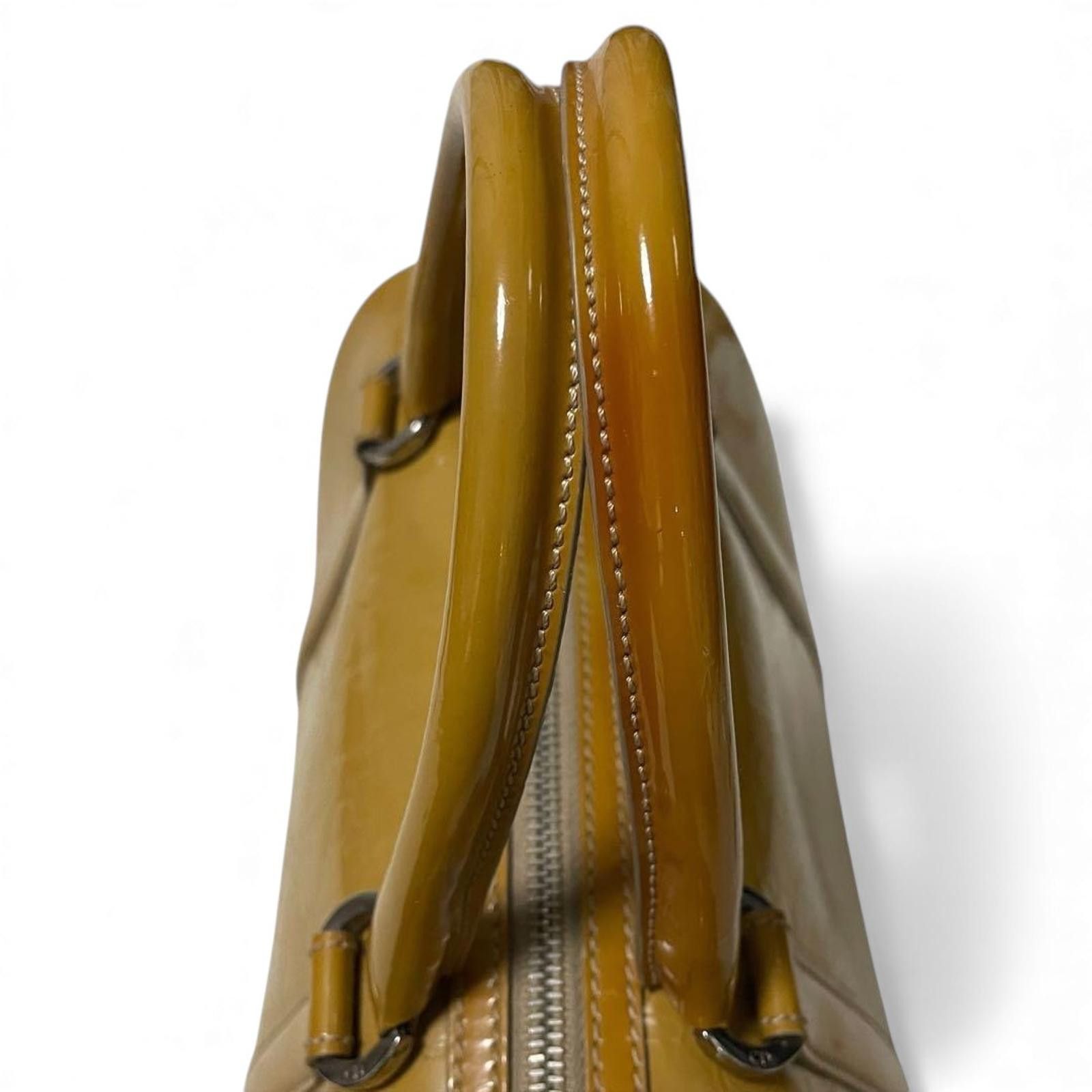 Louis Vuitton Louis Vuitton - Mustard Yellow Vernis Leather Handbag Size ONE SIZE - 3 Thumbnail
