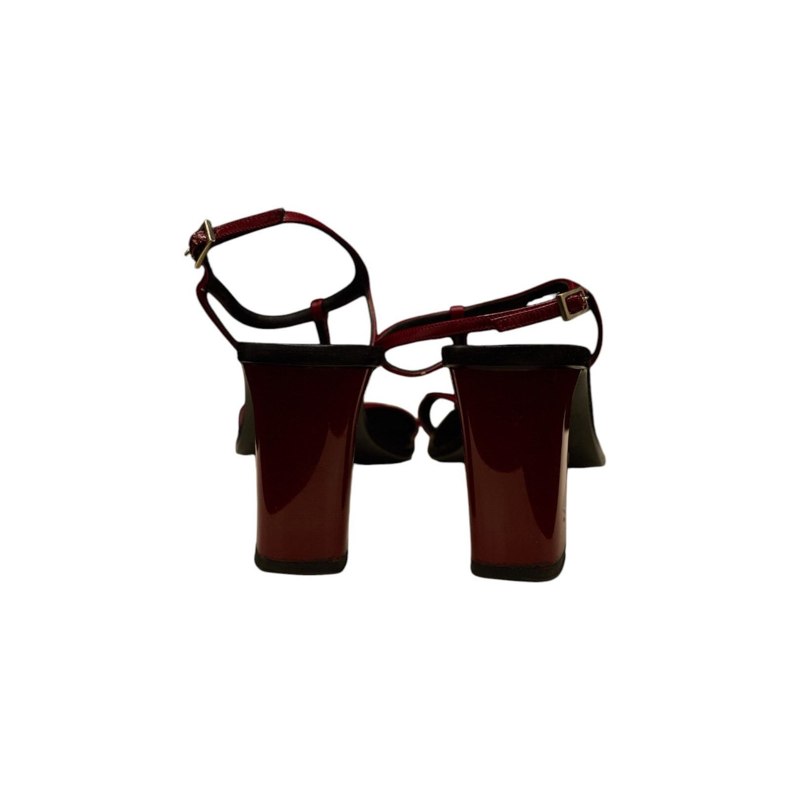 Gucci by Tom Ford 90s Red Sandals Size US 8.5 / IT 38.5 - 4 Thumbnail