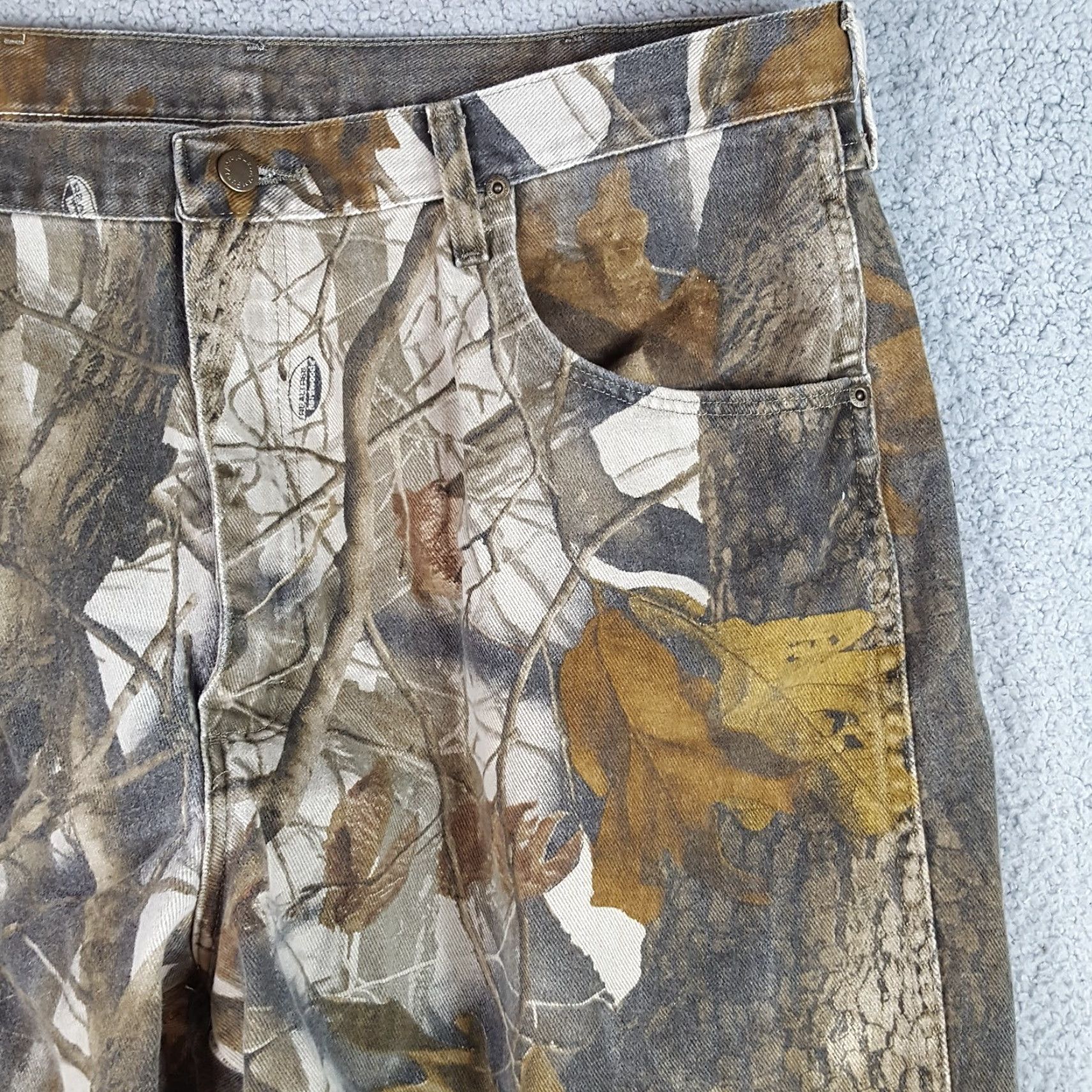 Wrangler VINTAGE Wrangler Realtree Camo Double Knee Workwear Pants 40x30 Mens Baggy Y2K Grunge Size US 40 / EU 56 - 3 Thumbnail