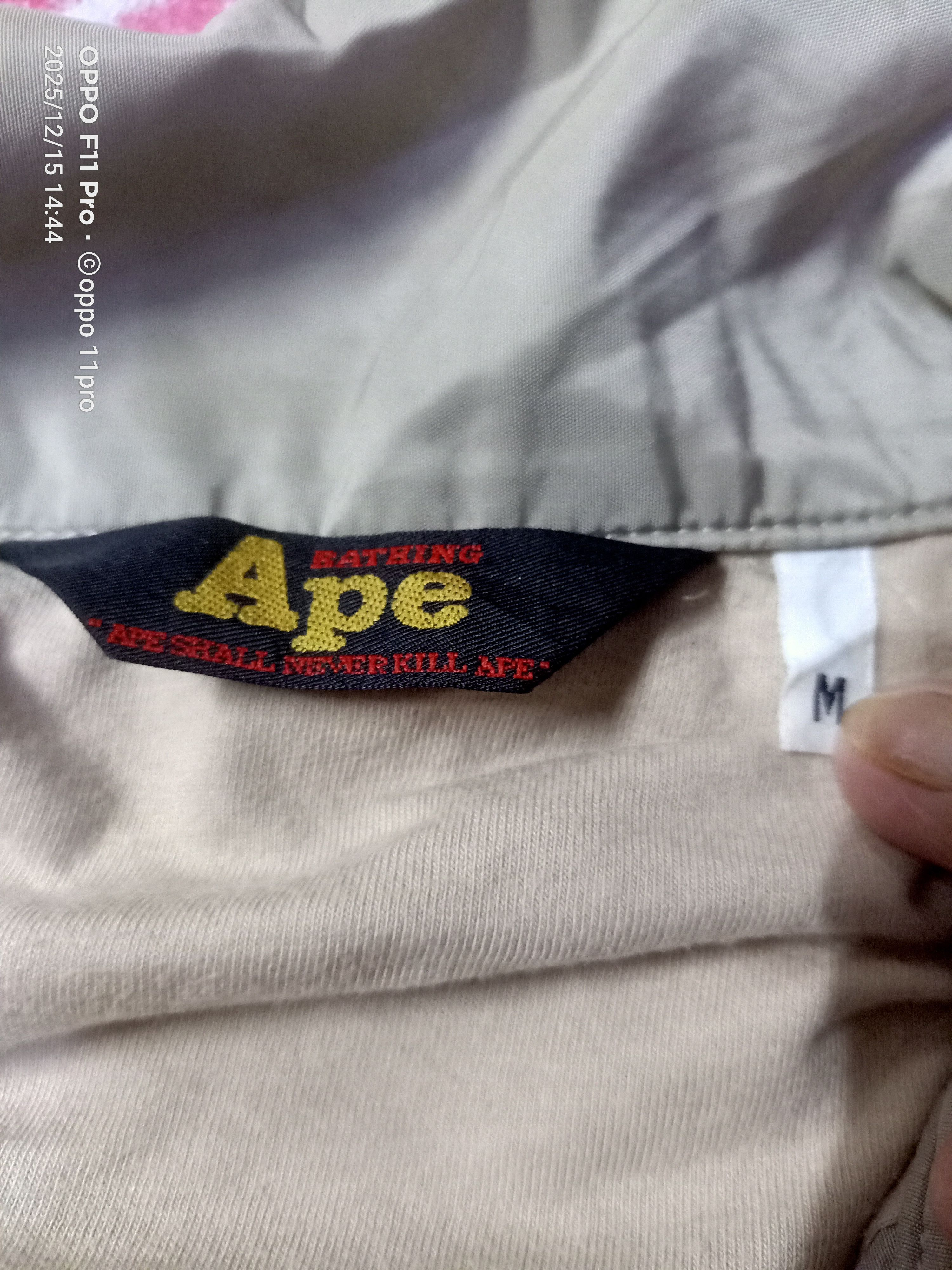 Bape Ape By Bathing Ape 90s Bombers Jacket Men Raglan 🌟 Size US M / EU 48-50 / 2 - 5 Thumbnail