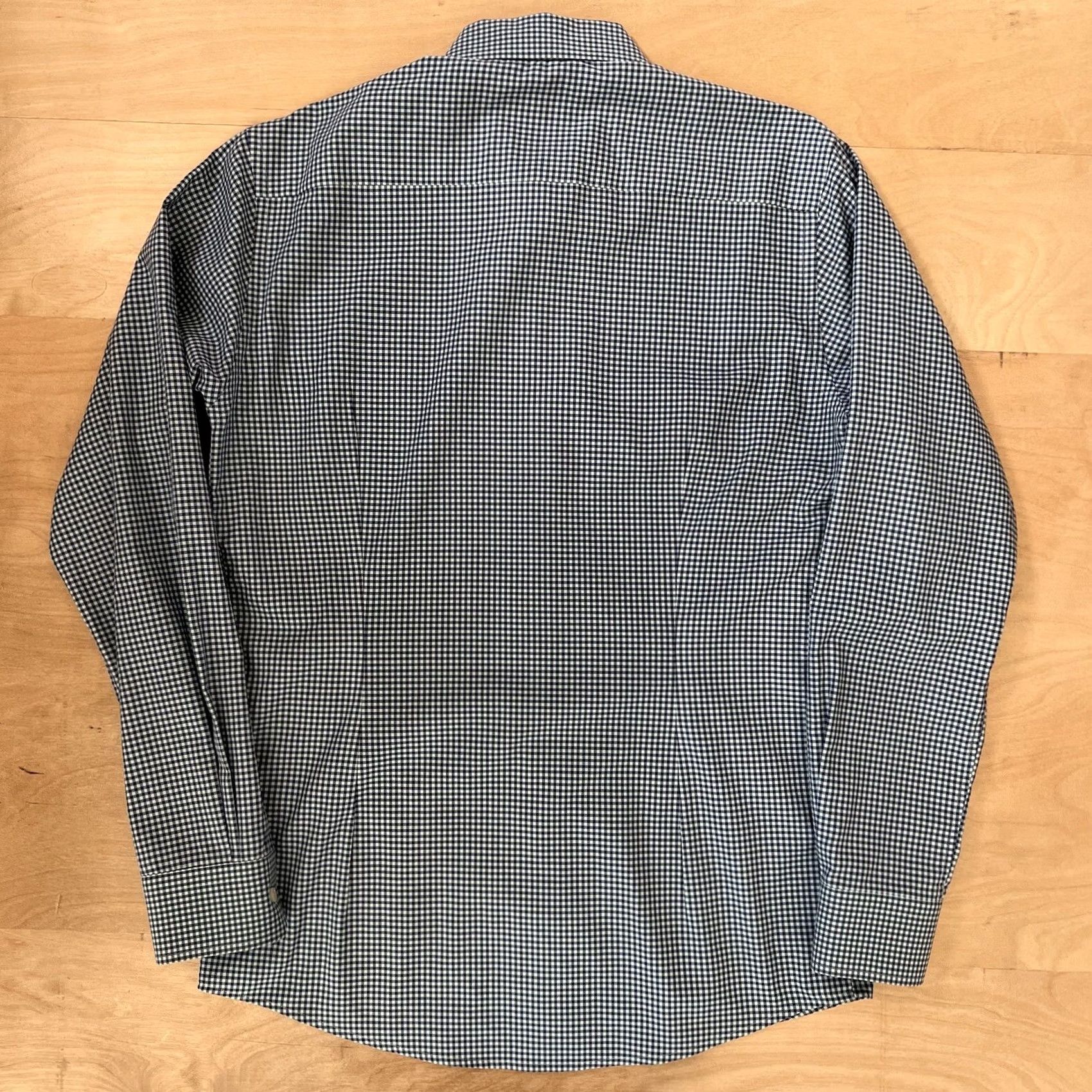 Eton Eton Shirt 16 Blue Teal Checkered Slim Collared Dress Button Up Designer Casual Shirt Men Slim Blue Teal Checkered Shirt Size US L / EU 52-54 / 3 - 6 Thumbnail