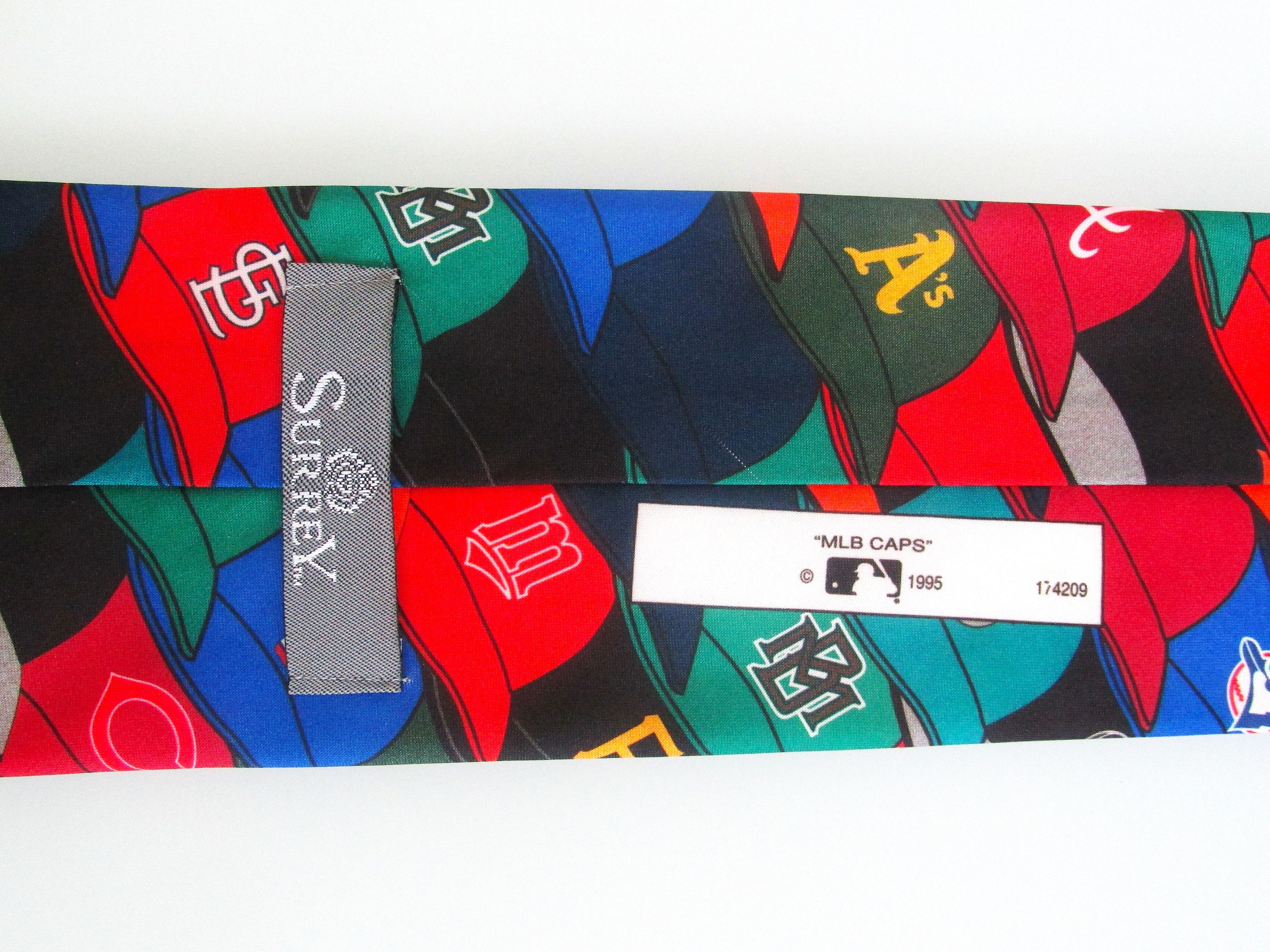 Vintage Vintage Surrey "MLB Caps" Men's Tie Size ONE SIZE - 5 Thumbnail