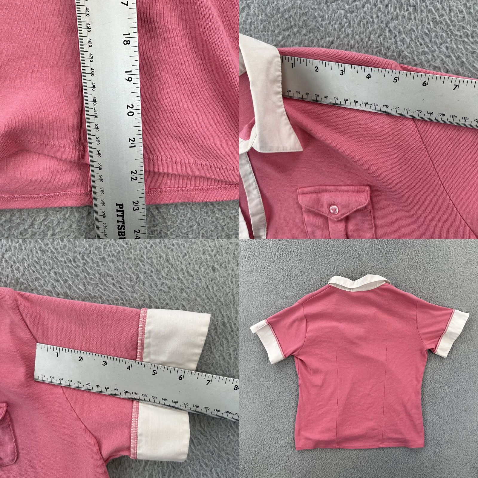Vintage VINTAGE Fashion Bug Women Polo Shirt Pink Collared 90s Shirt Ladies L EUC Size L / US 10 / IT 46 - 9 Thumbnail