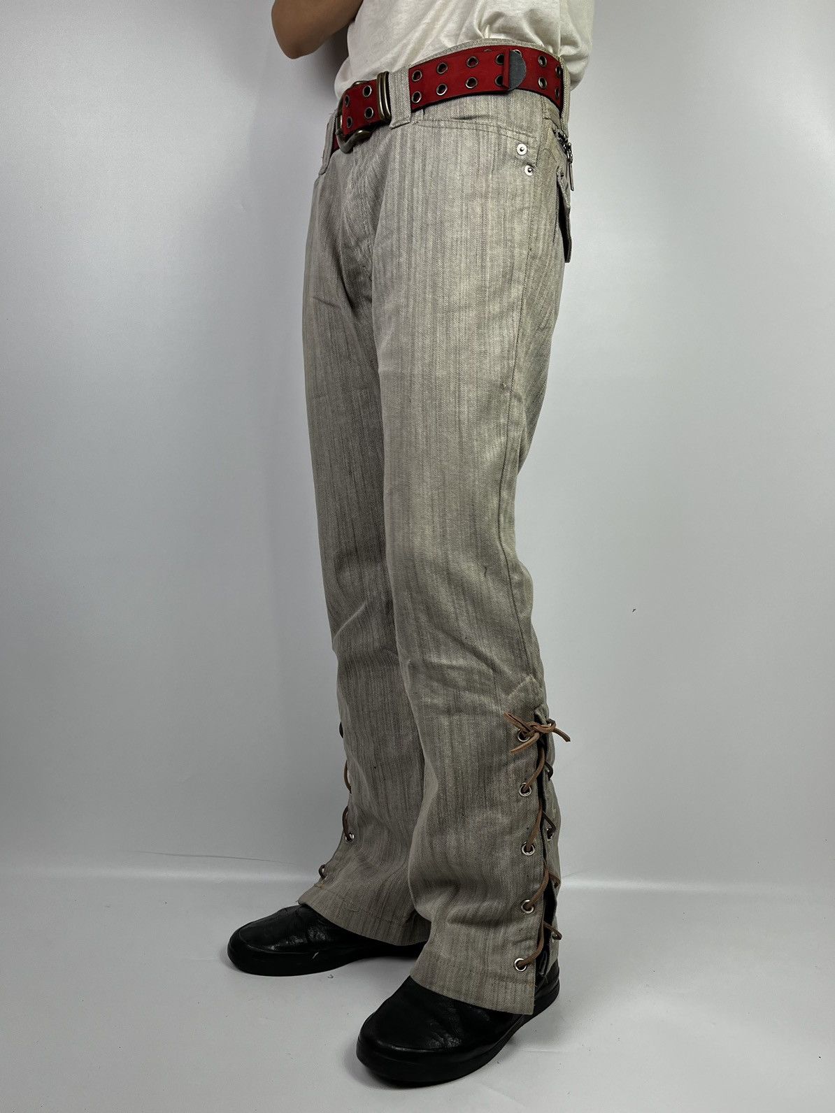 lace up male&co pant ifsixwasnine vkei style