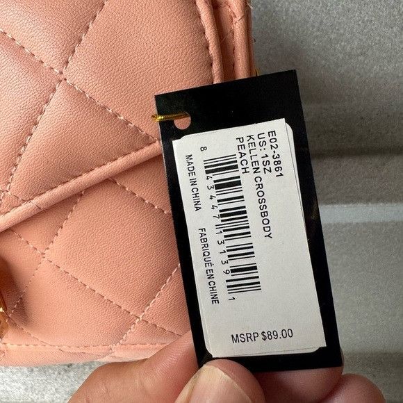 Bebe NWT BEBE KELLEN CROSSBODY PEACH BAG Size ONE SIZE - 5 Thumbnail