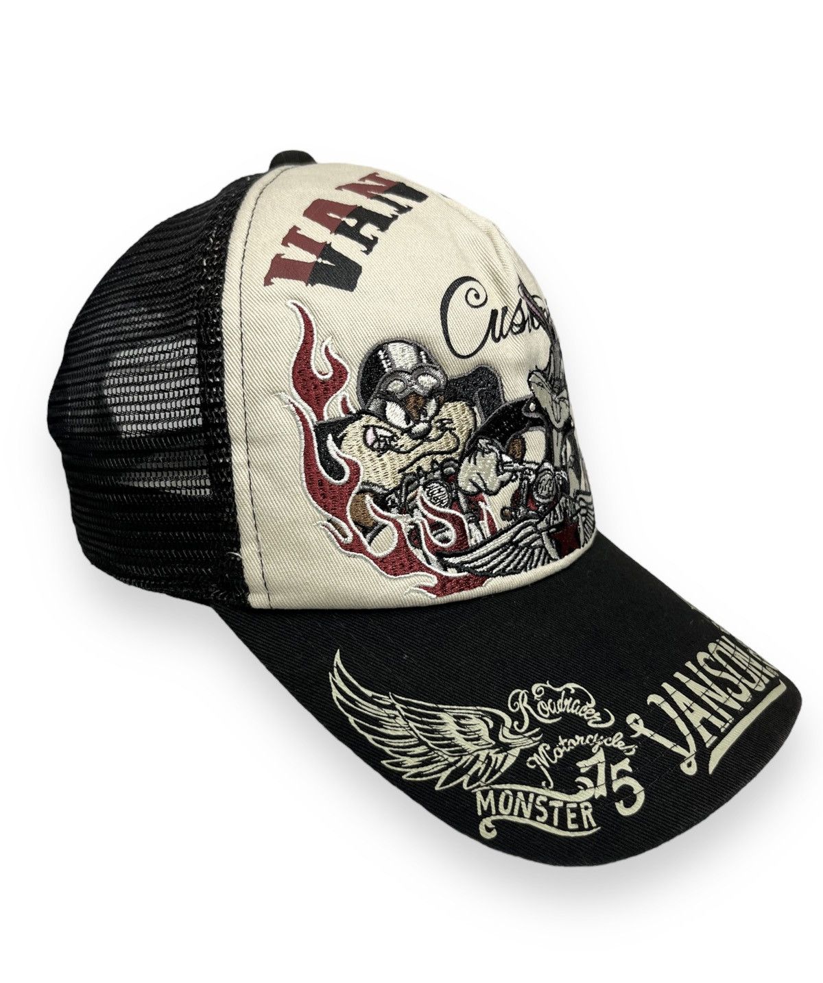 Vanson Leathers 🏁VANSON LEATHERS X LOONEY TUNES Street & Track Trucker Hat Size ONE SIZE - 3 Thumbnail