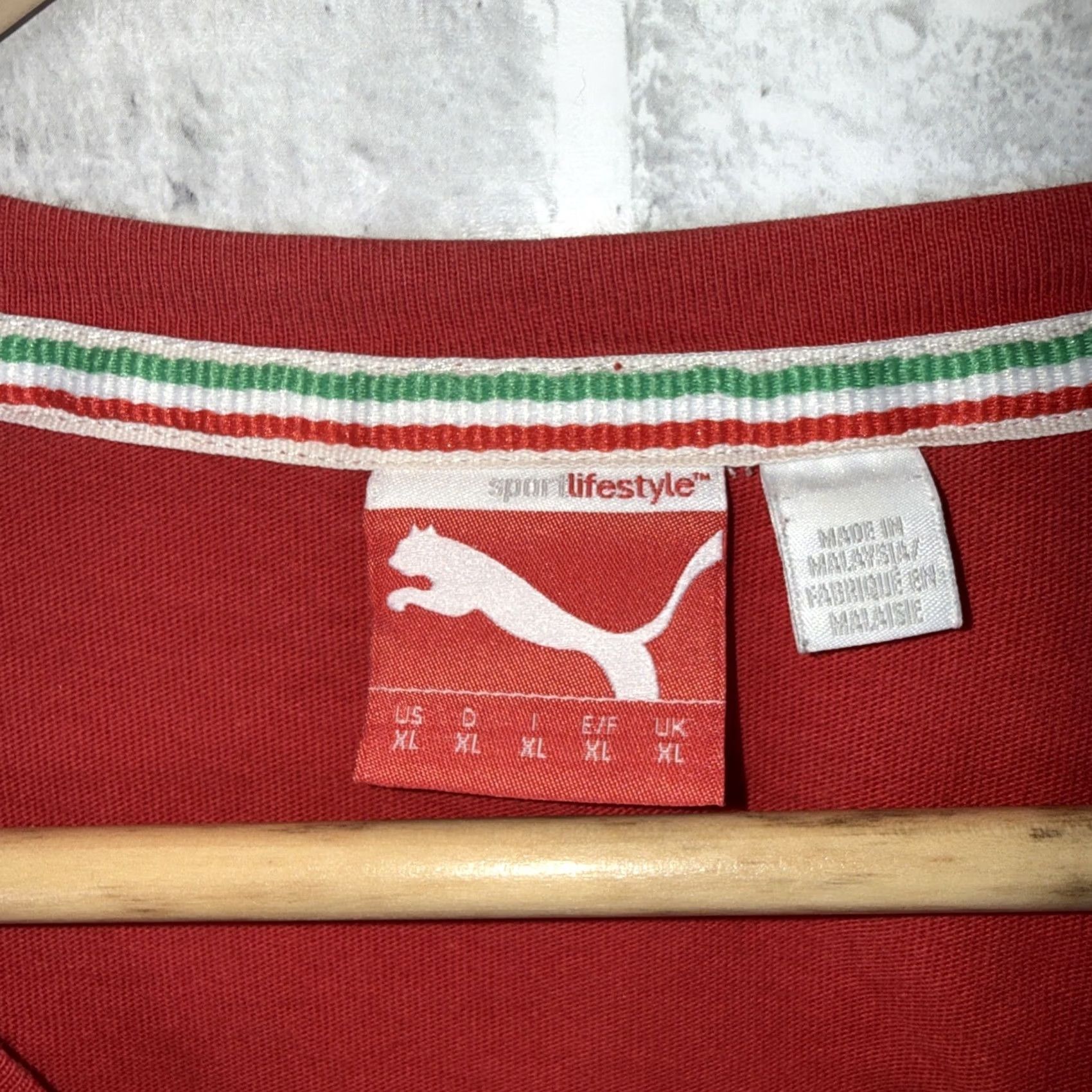 Puma Puma Sport Lifestyle Graphic Red Ferrari Logo T-Shirt Mens XL Size Size US XL / EU 56 / 4 - 3 Thumbnail