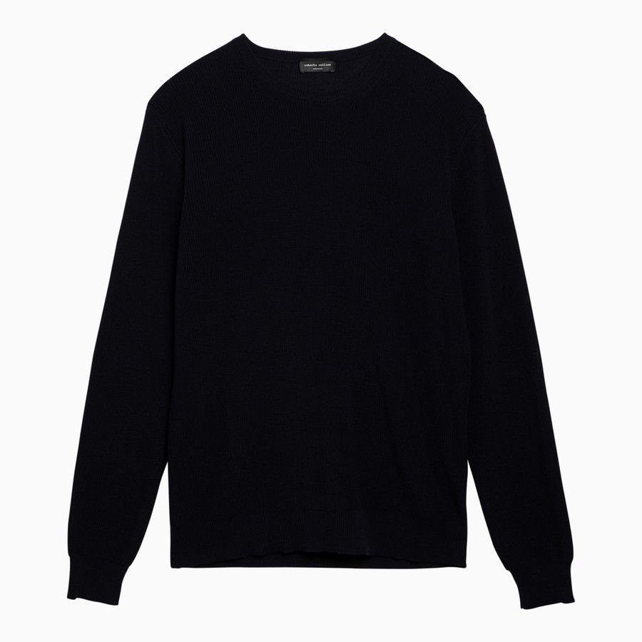 o1d2blof0524 Cotton Jumpers in Navy Blue