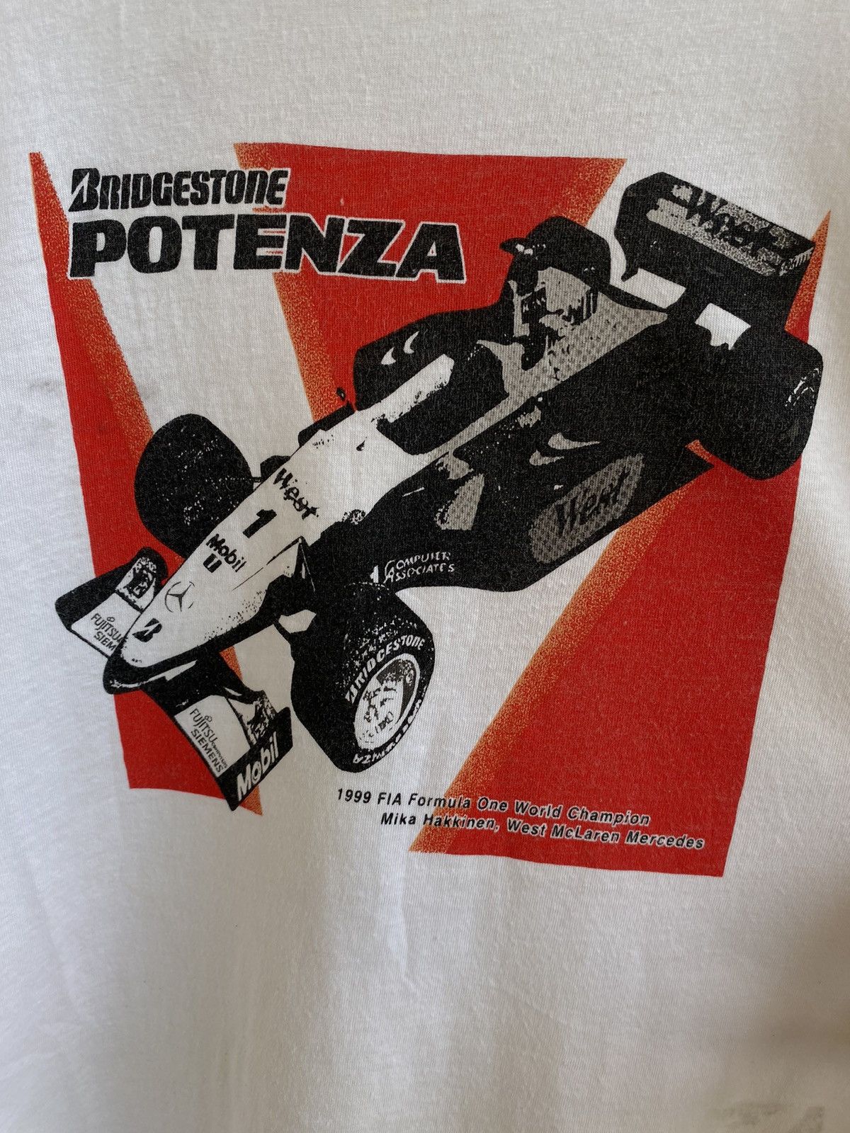 Formula 1 × Mercedes-Benz × Vintage 🔥 Crazy Vintage 1999 Bridgestone Potenza Fia Formula One Size US S / EU 44-46 / 1 - 3 Thumbnail