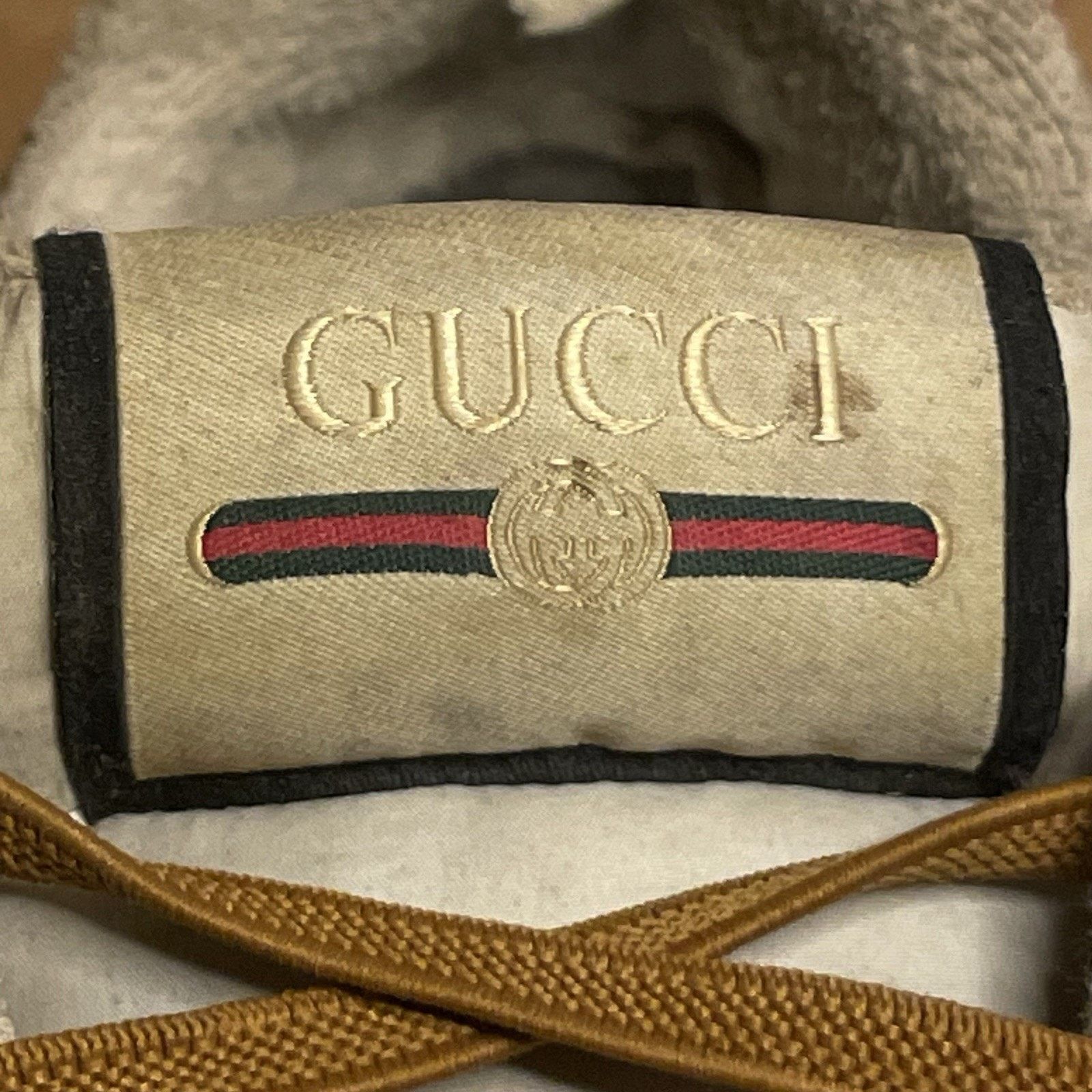 Gucci Gucci Sneakers Screener Distressed Leather Monogram Canvas Size US 8.5 / IT 38.5 - 10 Thumbnail
