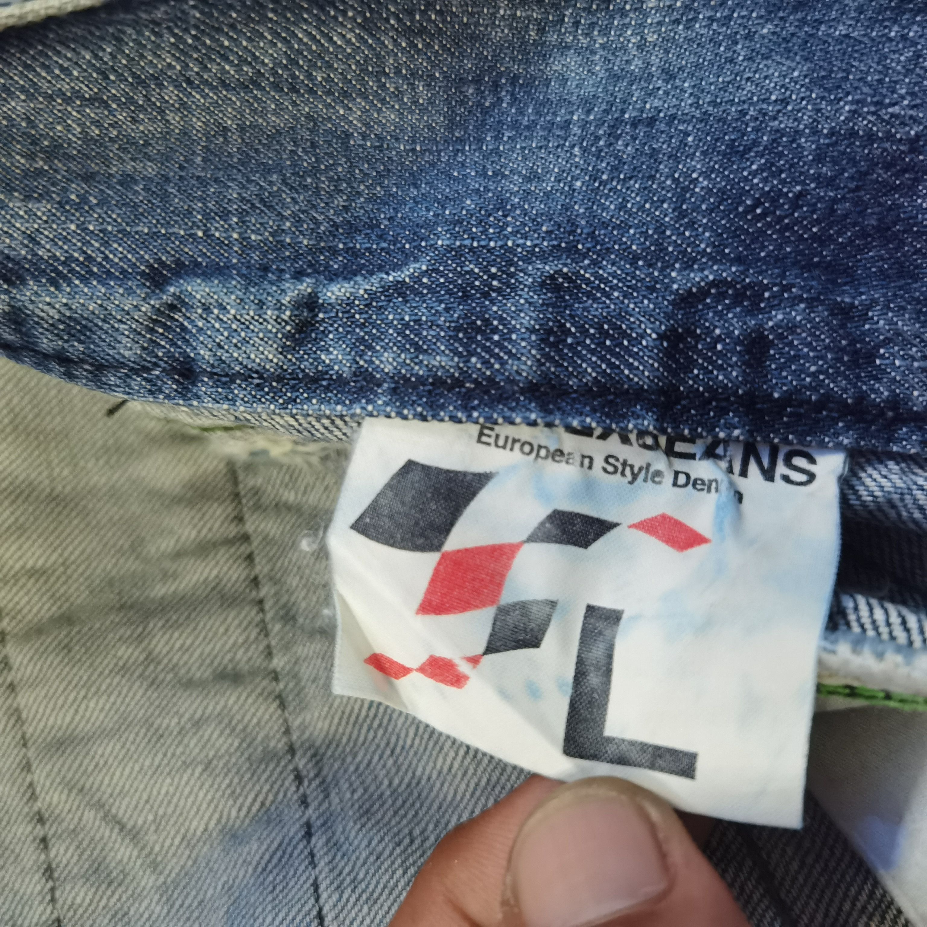 If Six Was Nine × Japanese Brand × Le Grande Bleu (L.G.B.) Y2K Crazy Baggy T2X Denim Size US 35 - 10 Thumbnail