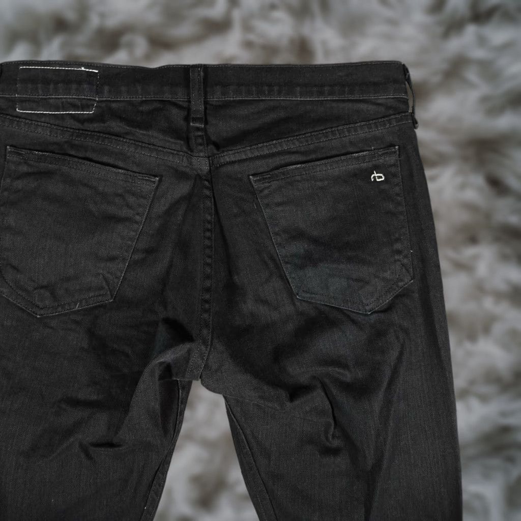 Rag & Bone rag & bone Jeans Mens 31x30 Extra-Slim Distressed Black USA Button Fly Denim 5-Pocket Skin y Size US 31 - 1 Thumbnail