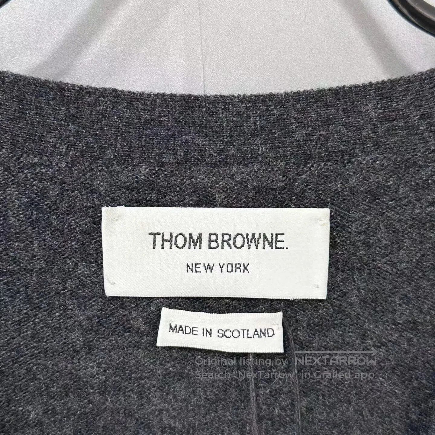 Thom Browne classic gray cashmere cardigan by Thom Browne. Size US M / EU 48-50 / 2 - 4 Thumbnail