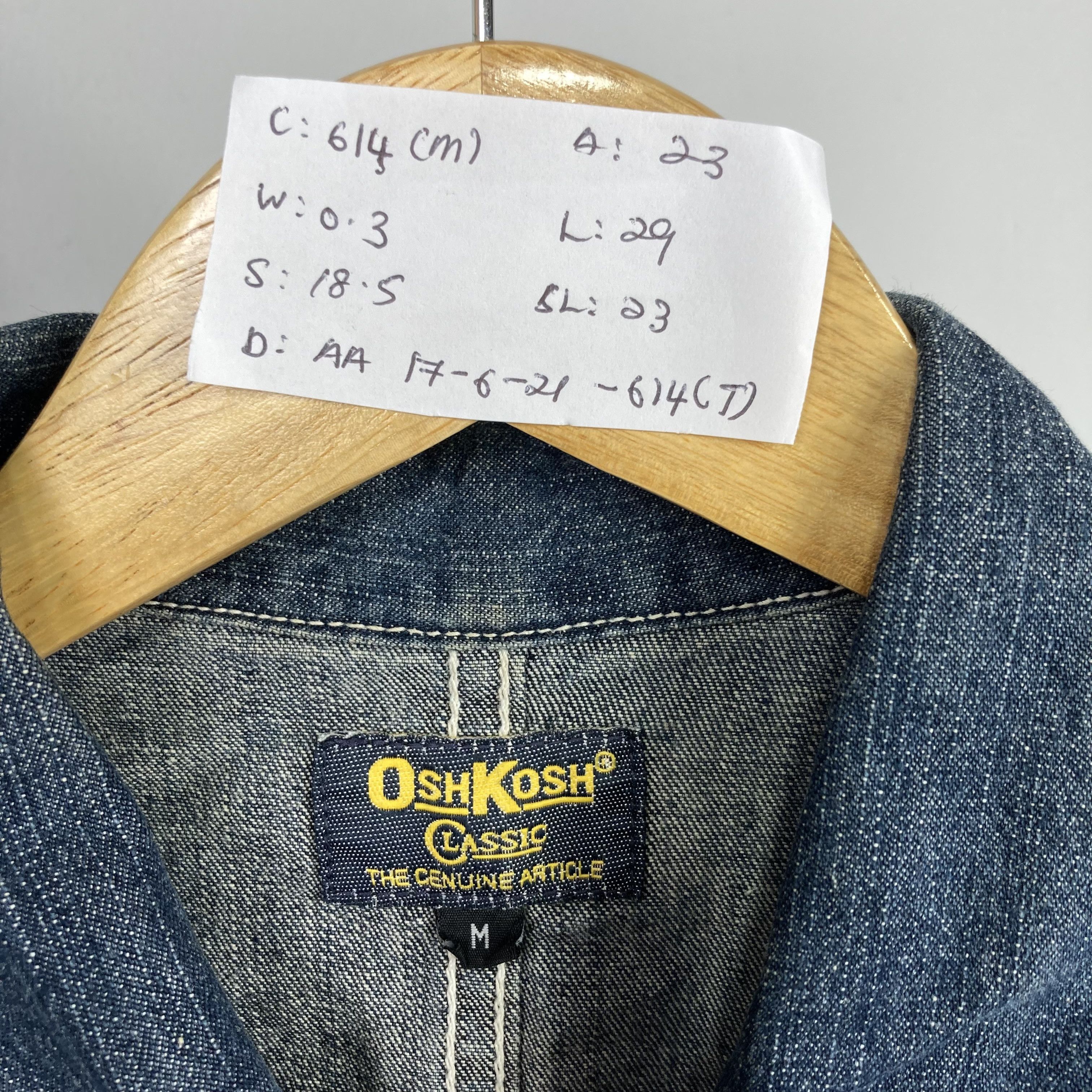 Oshkosh Vintage OSH KOSH Indigo Denim Chore Jacket Button Up Size US M / EU 48-50 / 2 - 7 Thumbnail