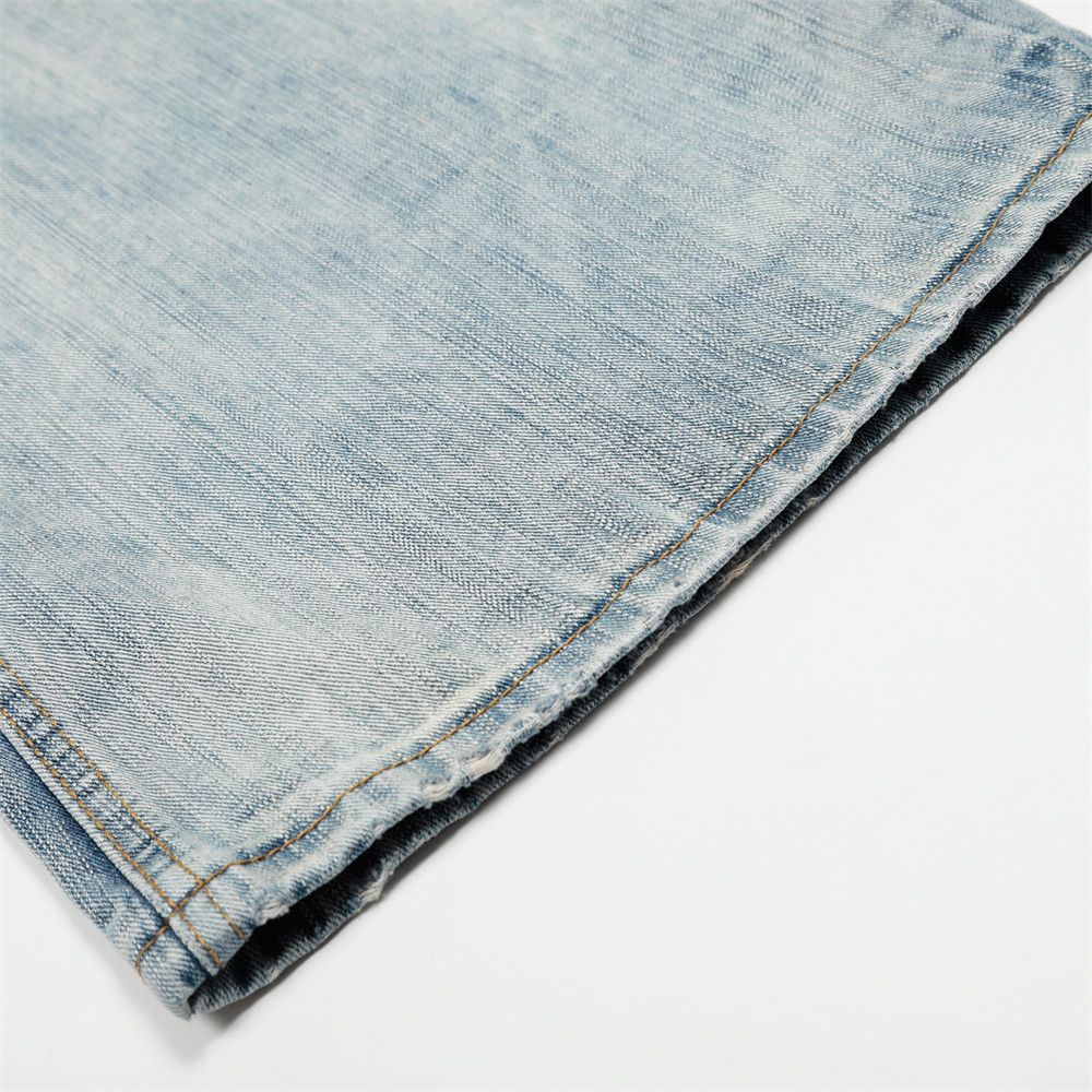 Jean Washed men's cleanfit trendy distressed scimitar jeans Size US 32 / EU 48 - 5 Thumbnail