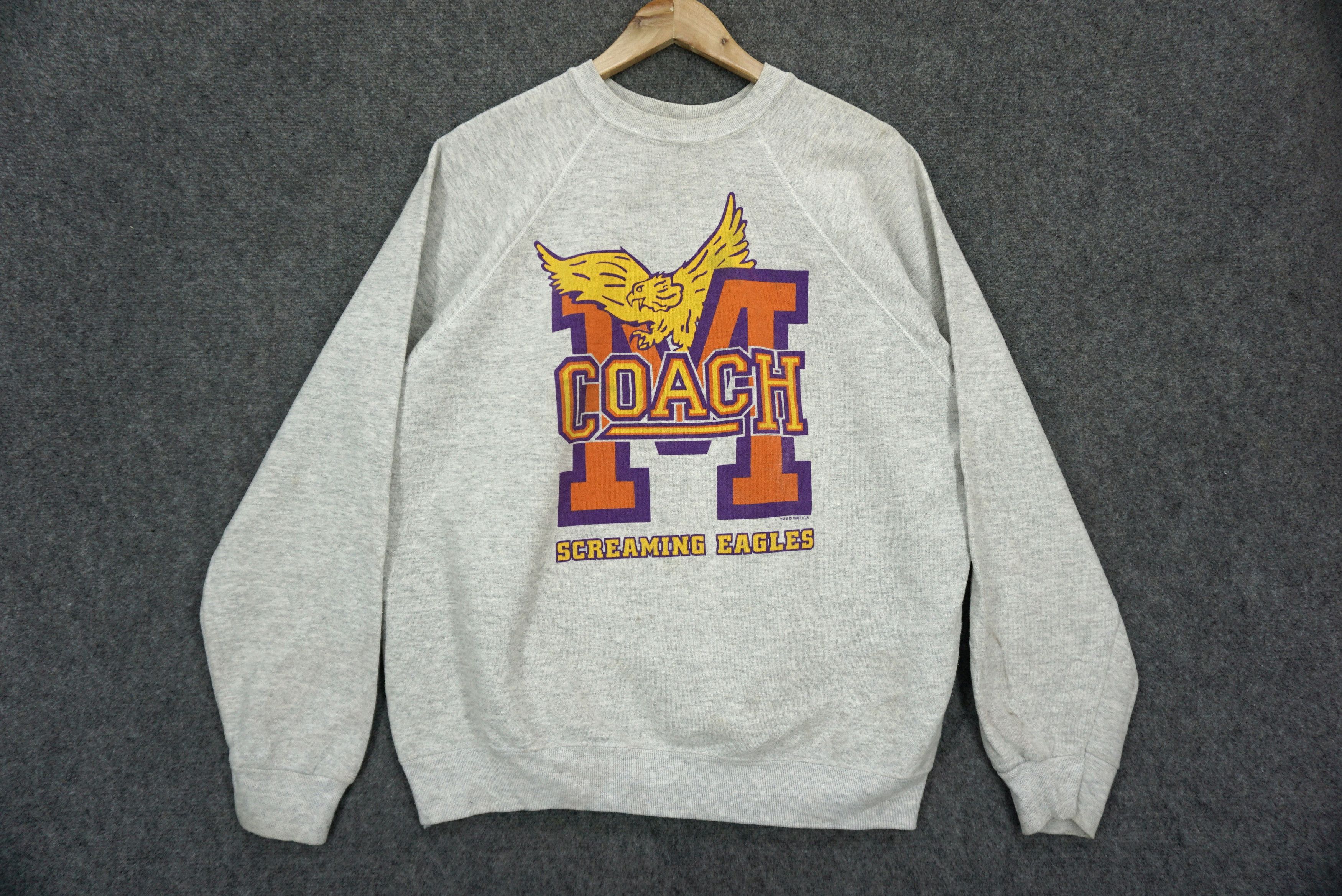 NCAA Vintage Screaming Eagles 1993 Tultex Maximum Sweats Pullover Size US XL / EU 56 / 4 - 1 Thumbnail