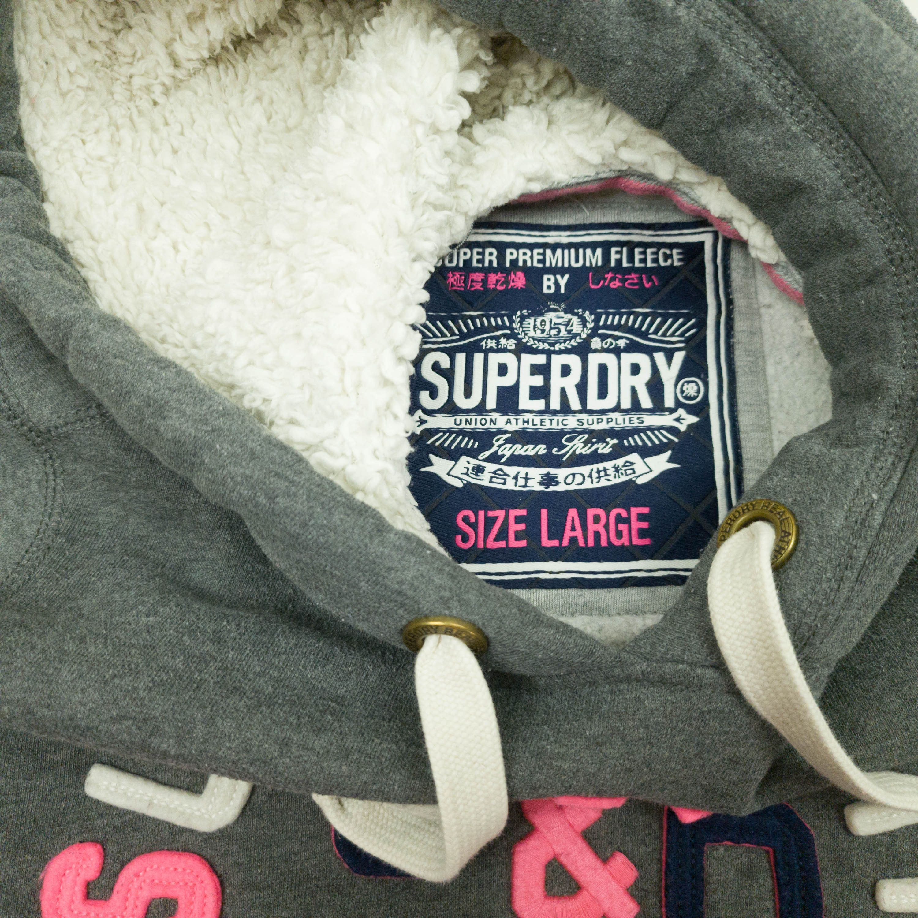 Superdry Superdry hoody cotton polyester size M-L ( LABEL L ) vgc Size L / US 10 / IT 46 - 6 Thumbnail