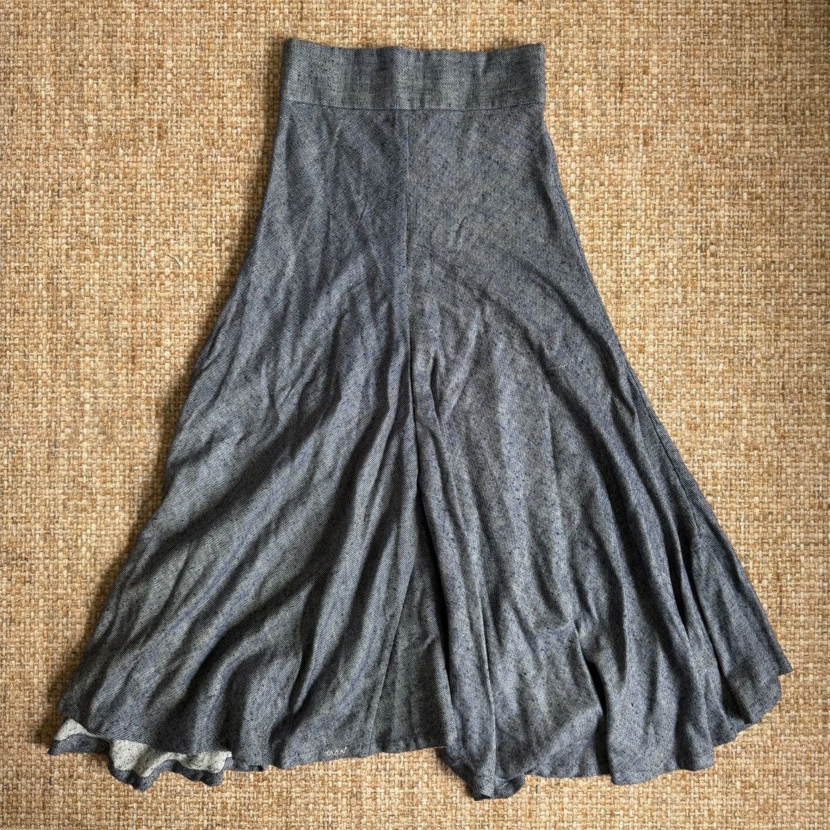 Visvim VISVIM FLARE SKIRT DRESS SILK DENIM 21SS Size 25" / US 0 / IT 36 - 1 Thumbnail