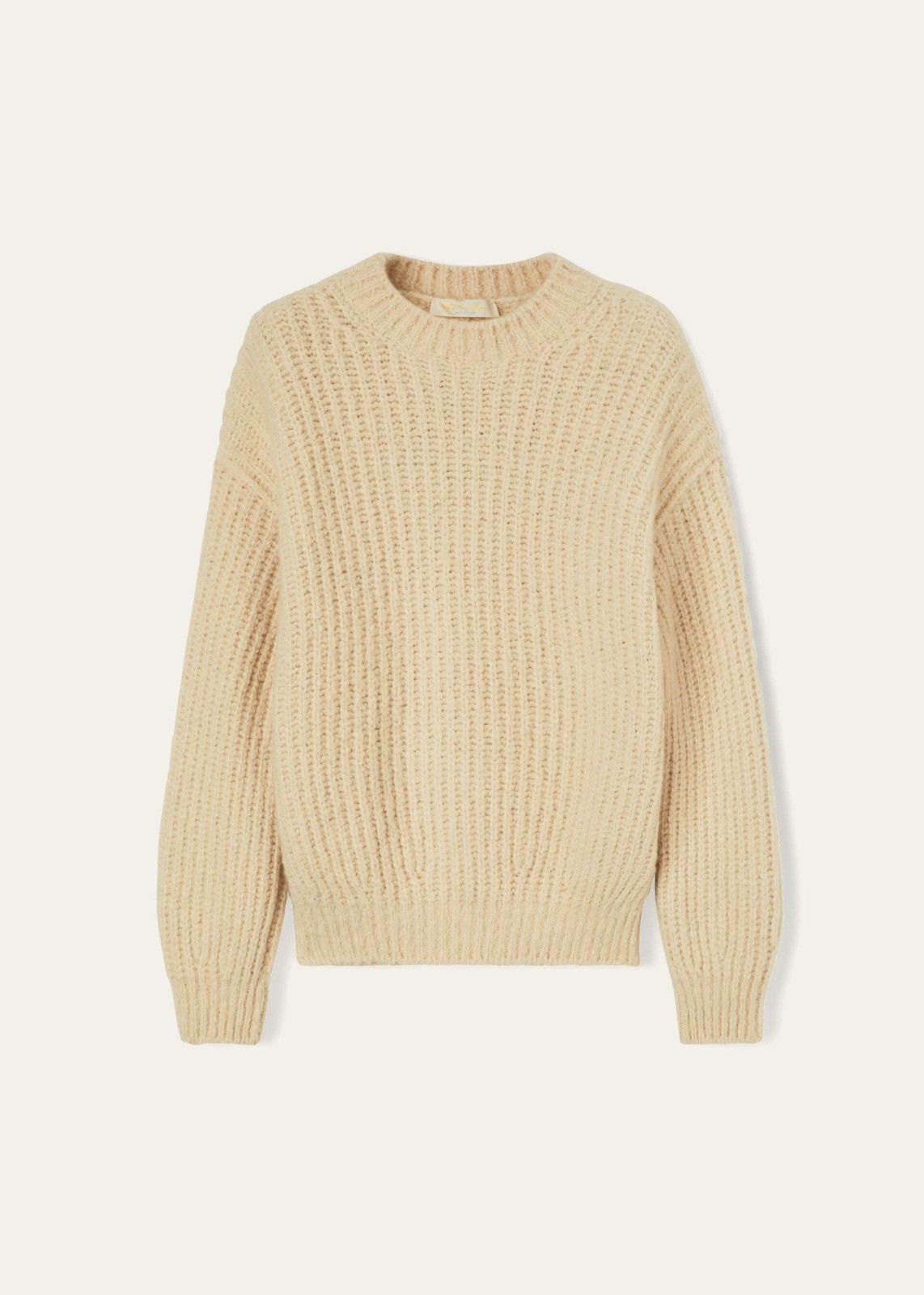 Loro Piana o1srvl11e1125 FAM6336 Cocooning Crewneck Sweater in Beige Size XS / US 0-2 / IT 36-38 - 1 Thumbnail