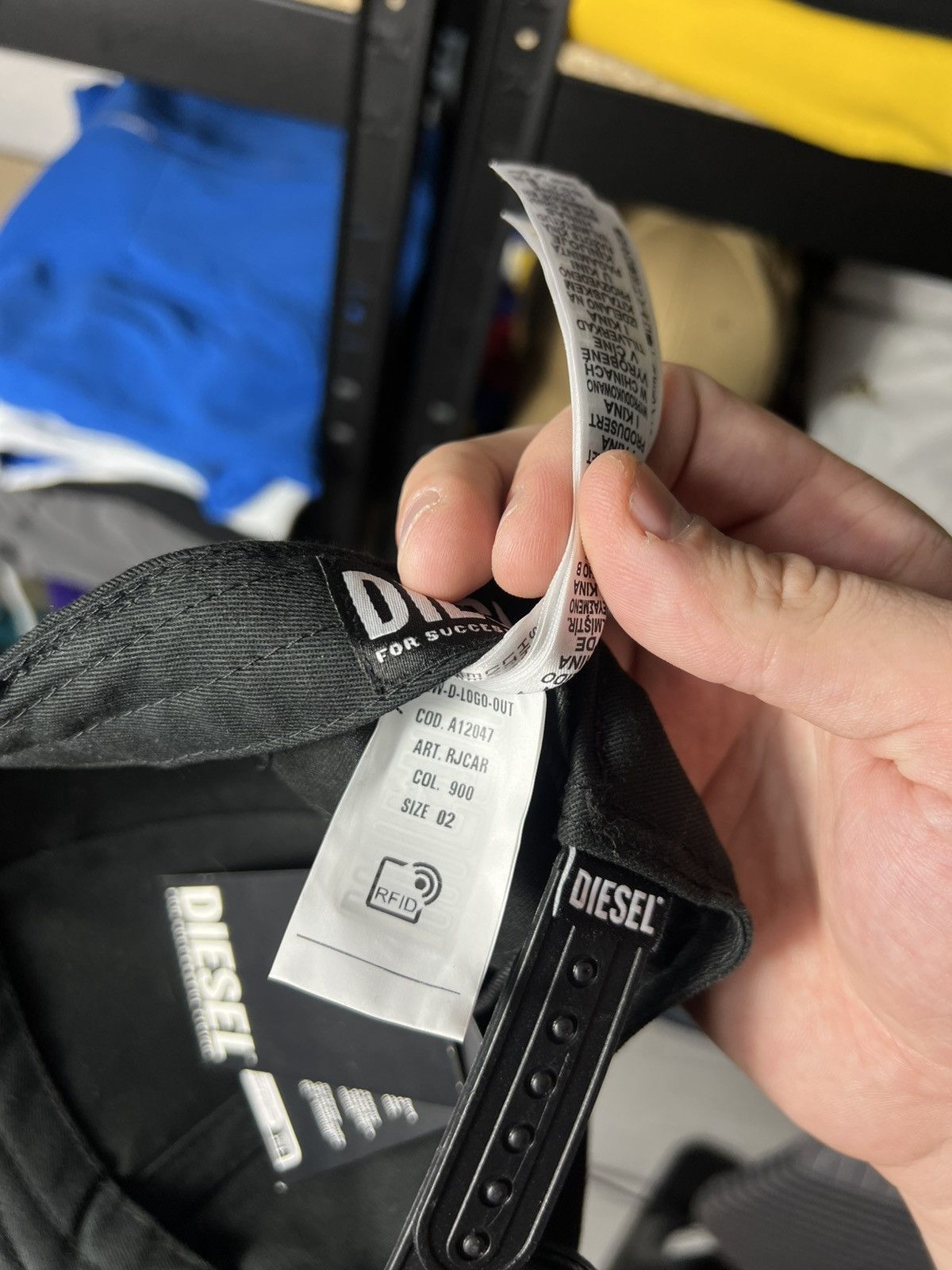 Diesel 🔥 Diesel Logo Cap — Black (One Size) Size ONE SIZE - 4 Thumbnail