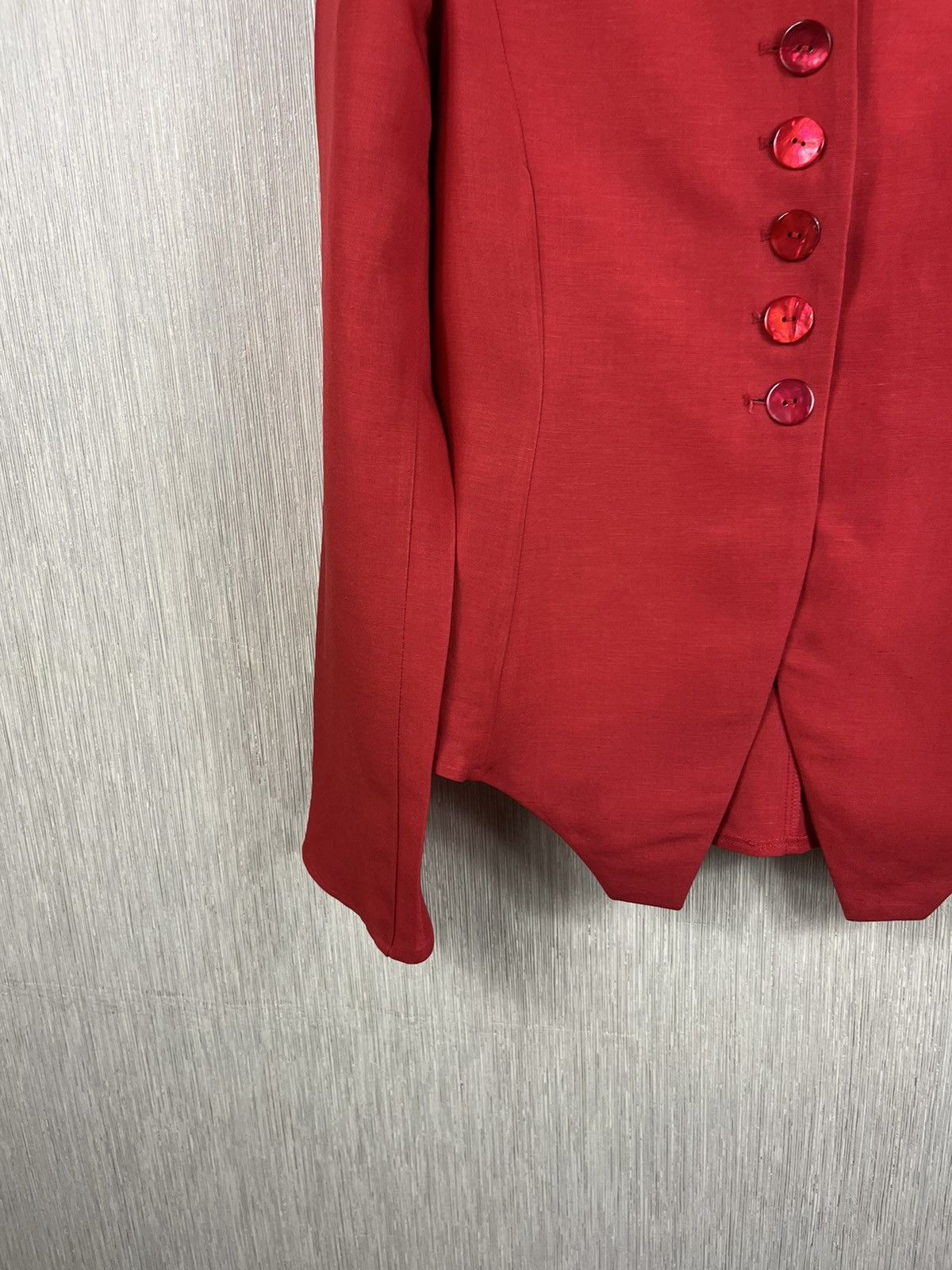 Designer × Marimekko Marimekko ritva falla linen blazer button jacket Size M / US 6-8 / IT 42-44 - 8 Thumbnail