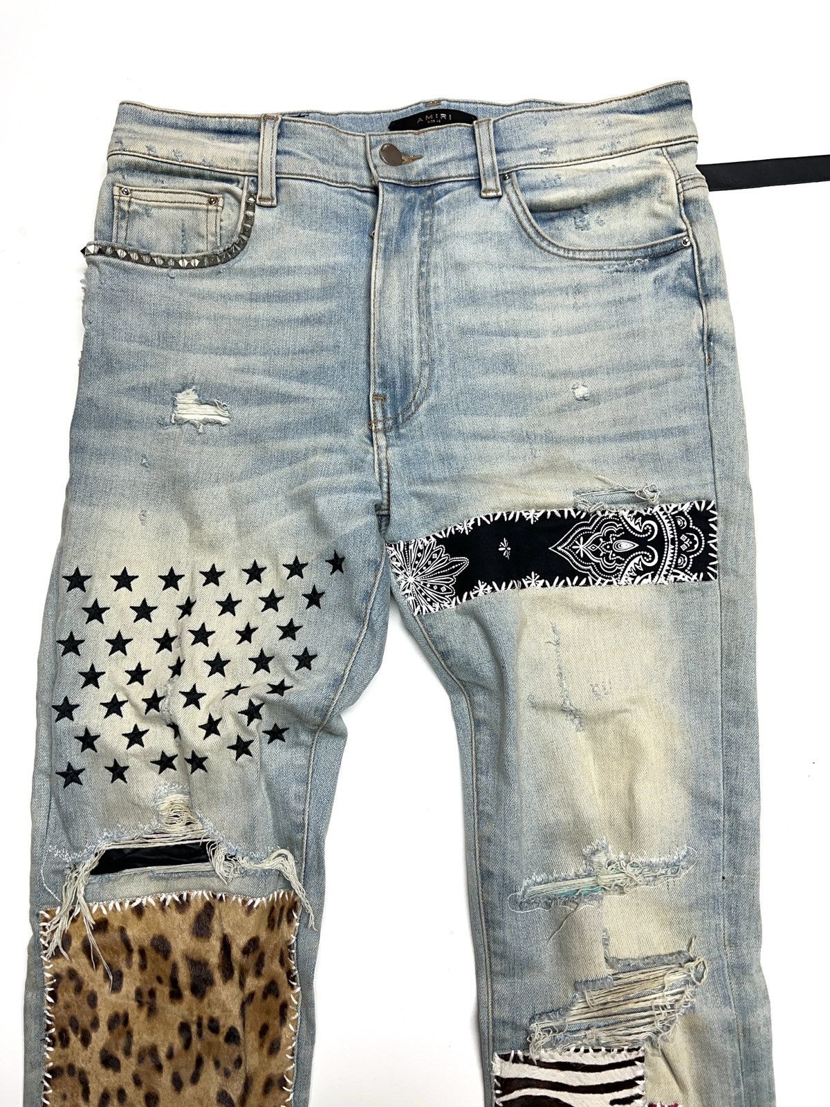 Amiri Art patch jean rn150712 Size US 32 / EU 48 - 7 Thumbnail