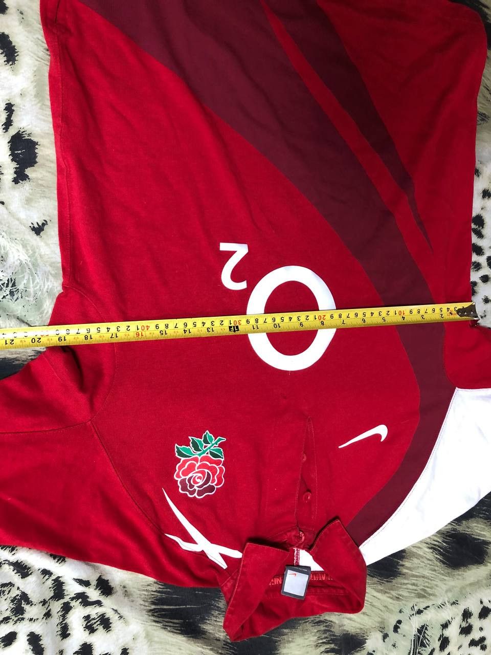 Nike Jerseys Nike Football O2 T-Shirt red vintage sportwear Size US M / EU 48-50 / 2 - 10 Thumbnail