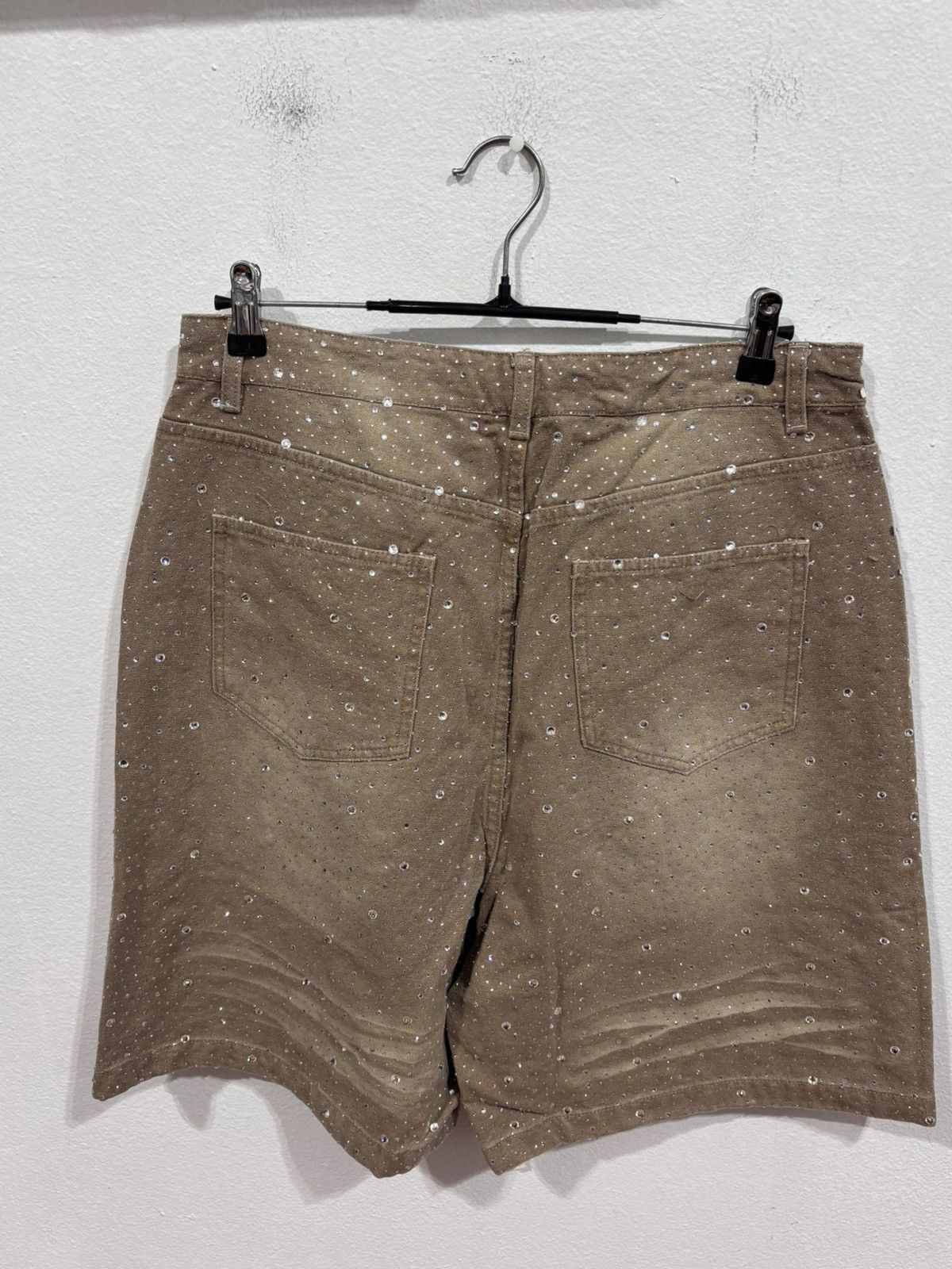 Vale Vale Forever Sand Storm Jean Shorts Tan Size US 30 / EU 46 - 6 Thumbnail