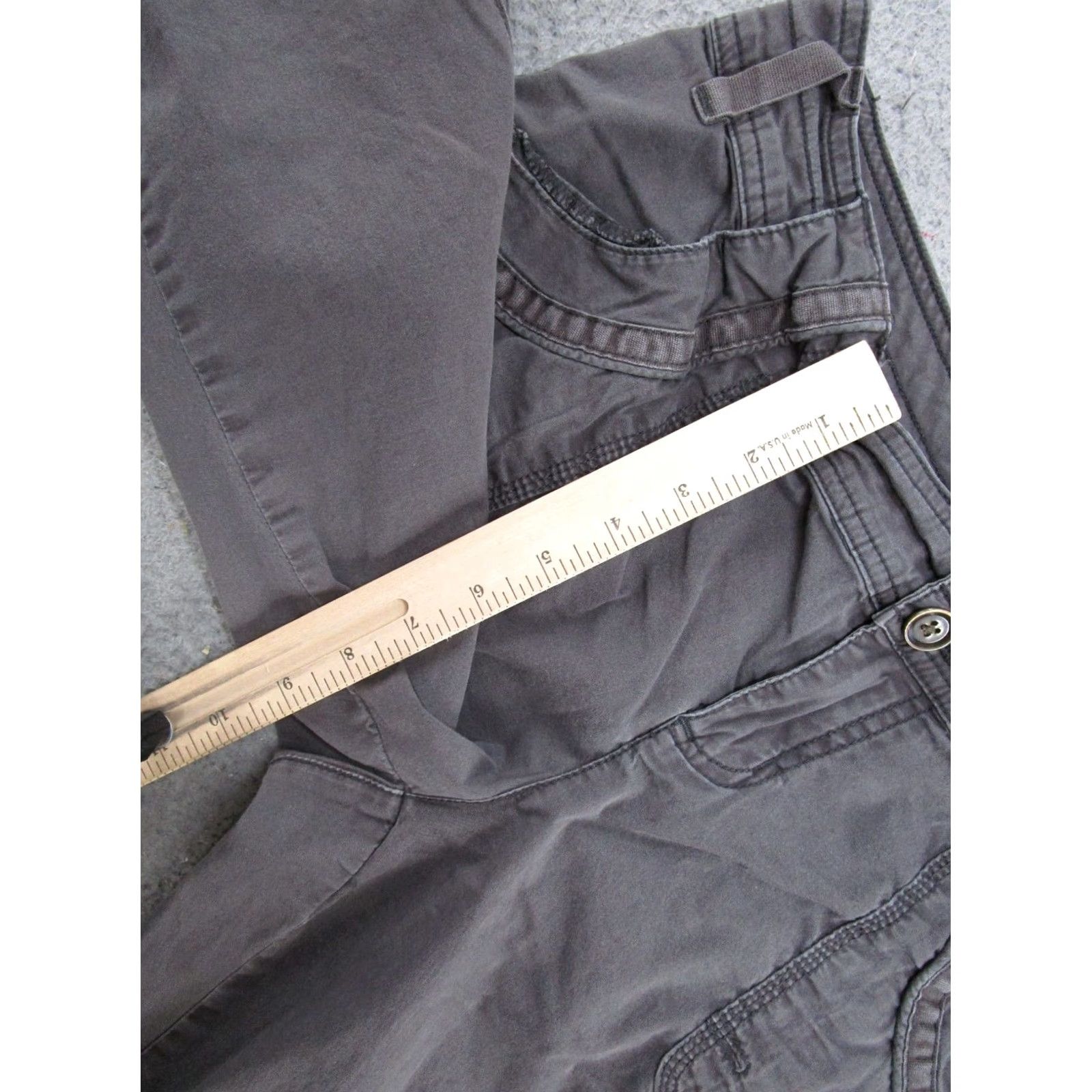 Vintage Maurices Roll Tab Cargo Pants Womens Size 10 Cargo Pants Regular Gray Outdoor 90s/00s Boys Mens Womens Size 32" / US 10 / IT 46 - 7 Thumbnail