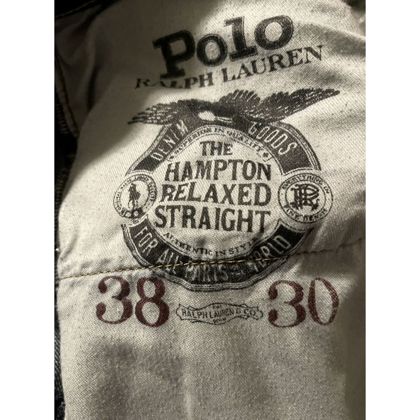 Polo Ralph Lauren Polo Ralph Lauren Hampton Relaxed Straight Denim Jeans - Men's 38x30 Blue Medium Wash 5-Pocket Jeans Mens Size US M / EU 48-50 / 2 - 5 Thumbnail