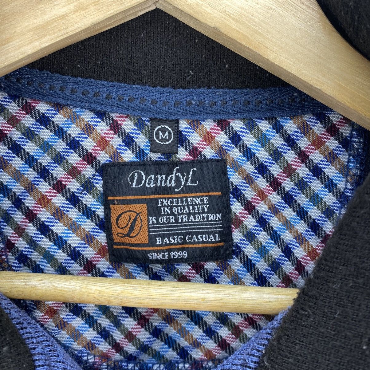 Japanese Brand Vintage Dandyl Striped Half-Zip Knit Sweater Pullover Size US M / EU 48-50 / 2 - 12 Thumbnail