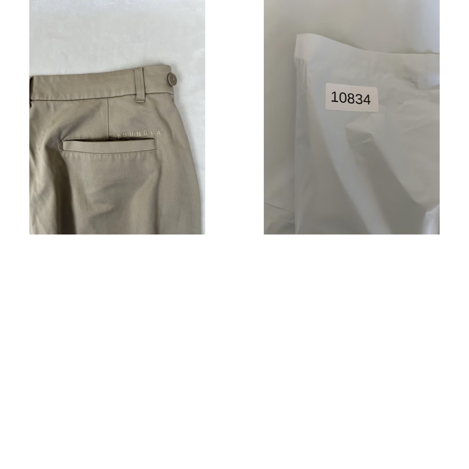 YoungLA YoungLA Chino Pants Mens 34 Beige Slim Tapered Casual Microfiber Stretch Pants Size US 34 / EU 50 - 8 Thumbnail