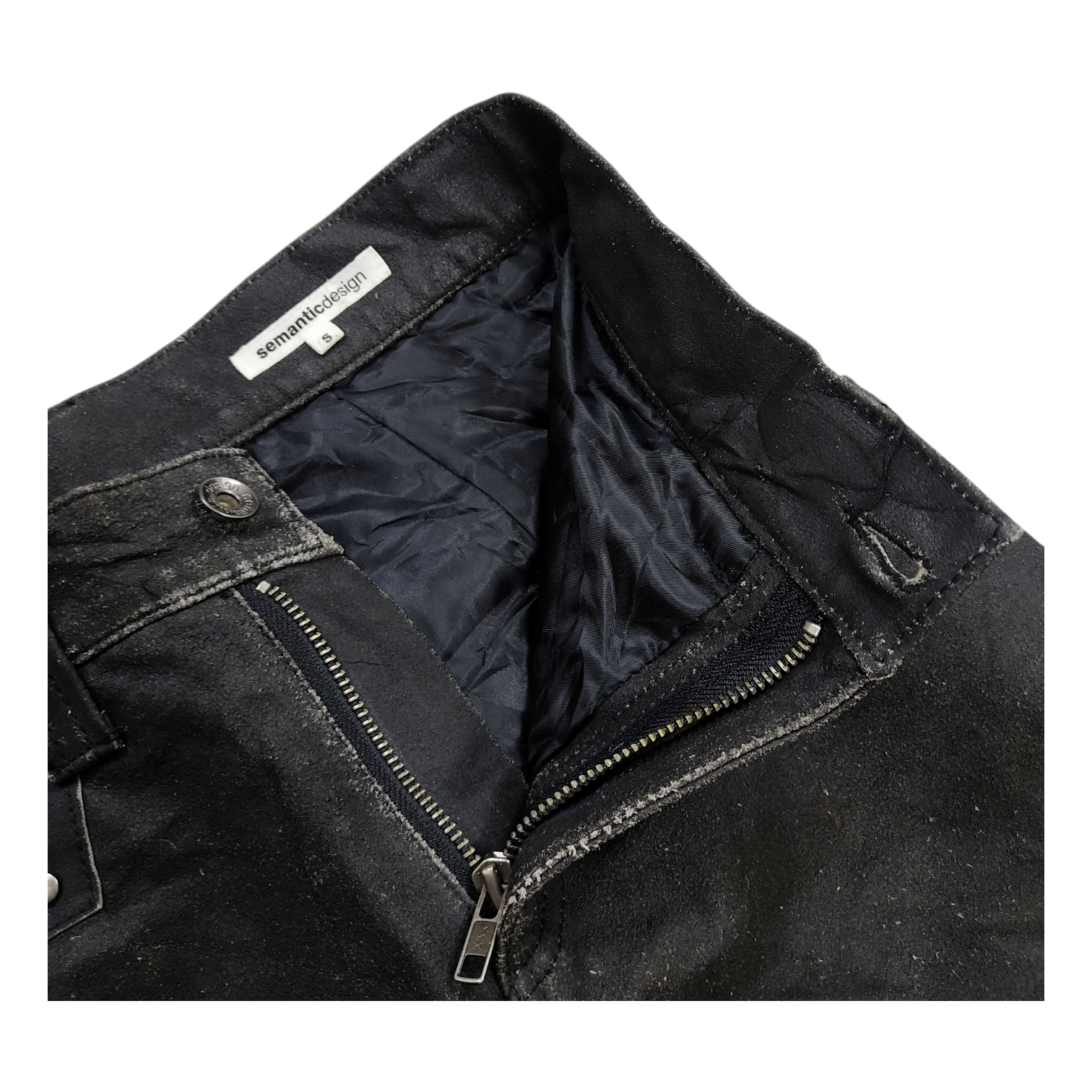 semanticdesign Semantic Design Studded Bikers Cowhide Leather Pants Size US 28 / EU 44 - 5 Thumbnail