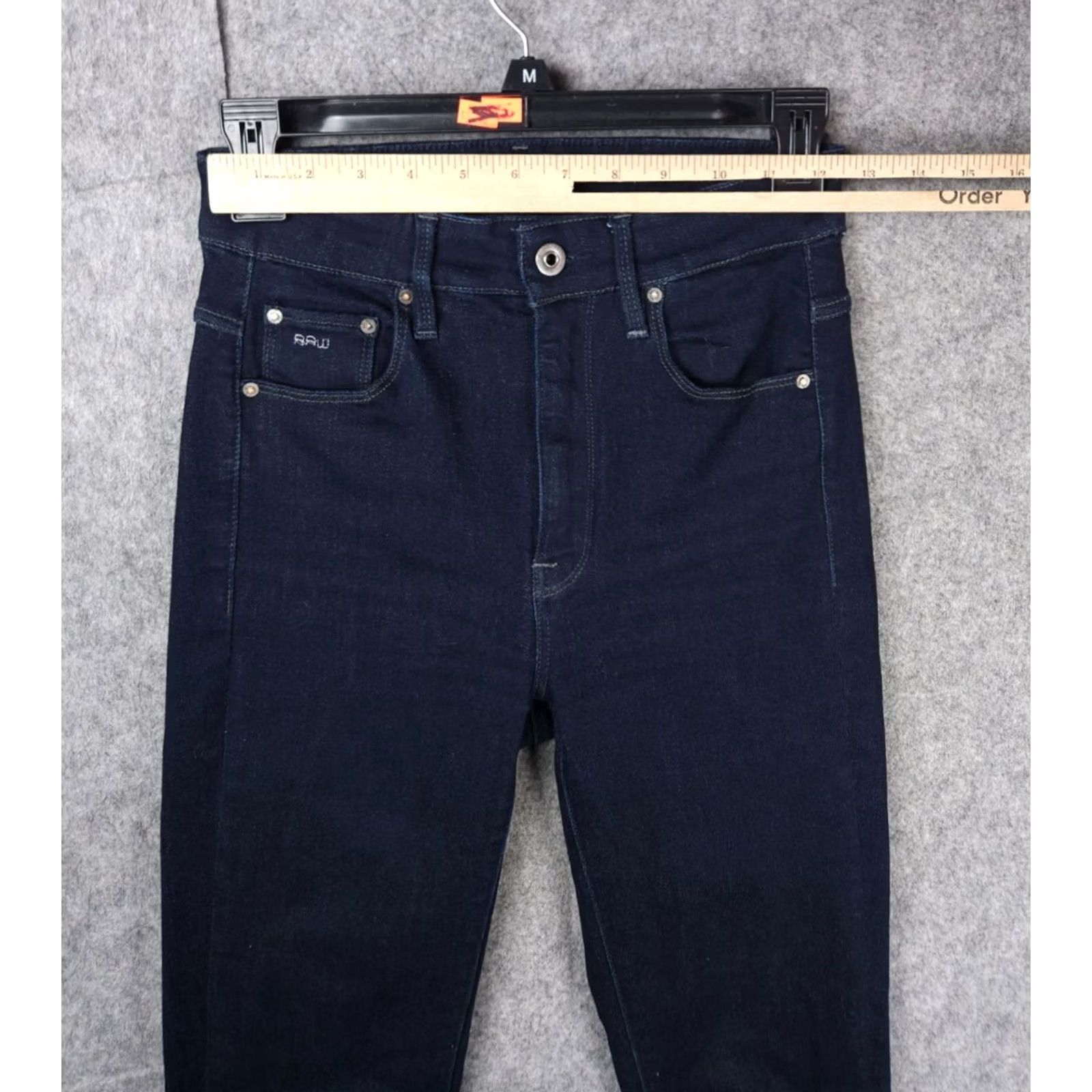 G-Star G-STAR Raw Women's HIGH RISE FLARE Jeans Dark Wash 27 x 32 (FITS 25 x 31) Denim Stars Size 27" / US 4 / IT 40 - 7 Thumbnail