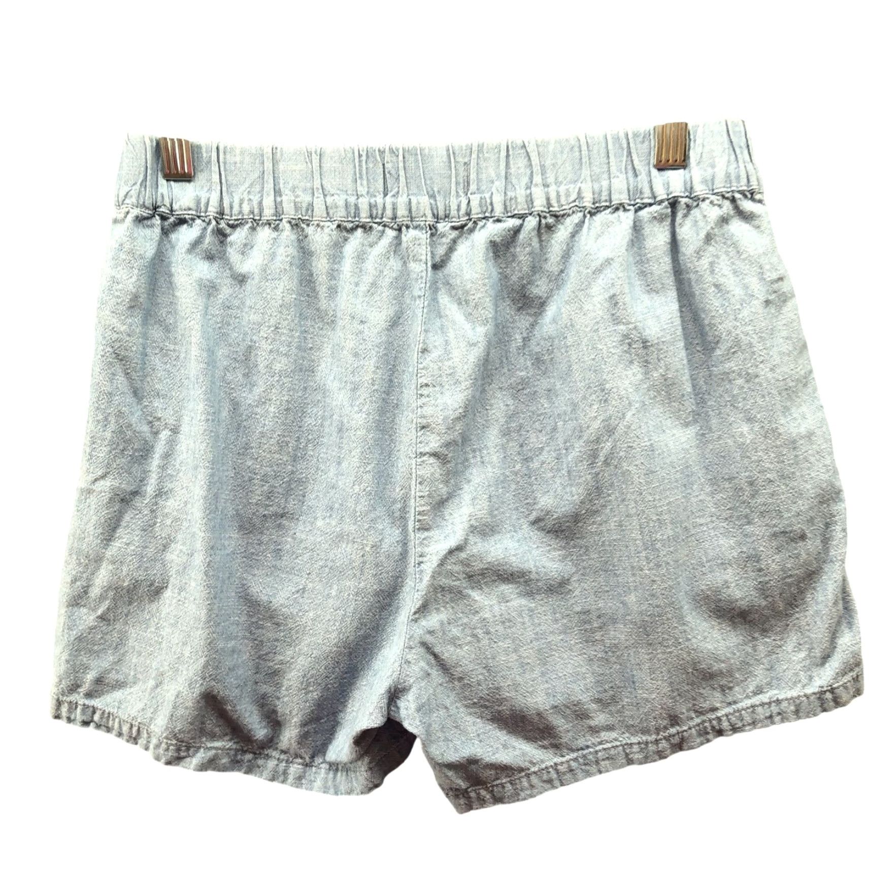Madewell Madewell Pull On Chambray Shorts Womens XS Light Blue Cotton Mid Rise Casual Size 26" / US 2 / IT 38 - 2 Thumbnail