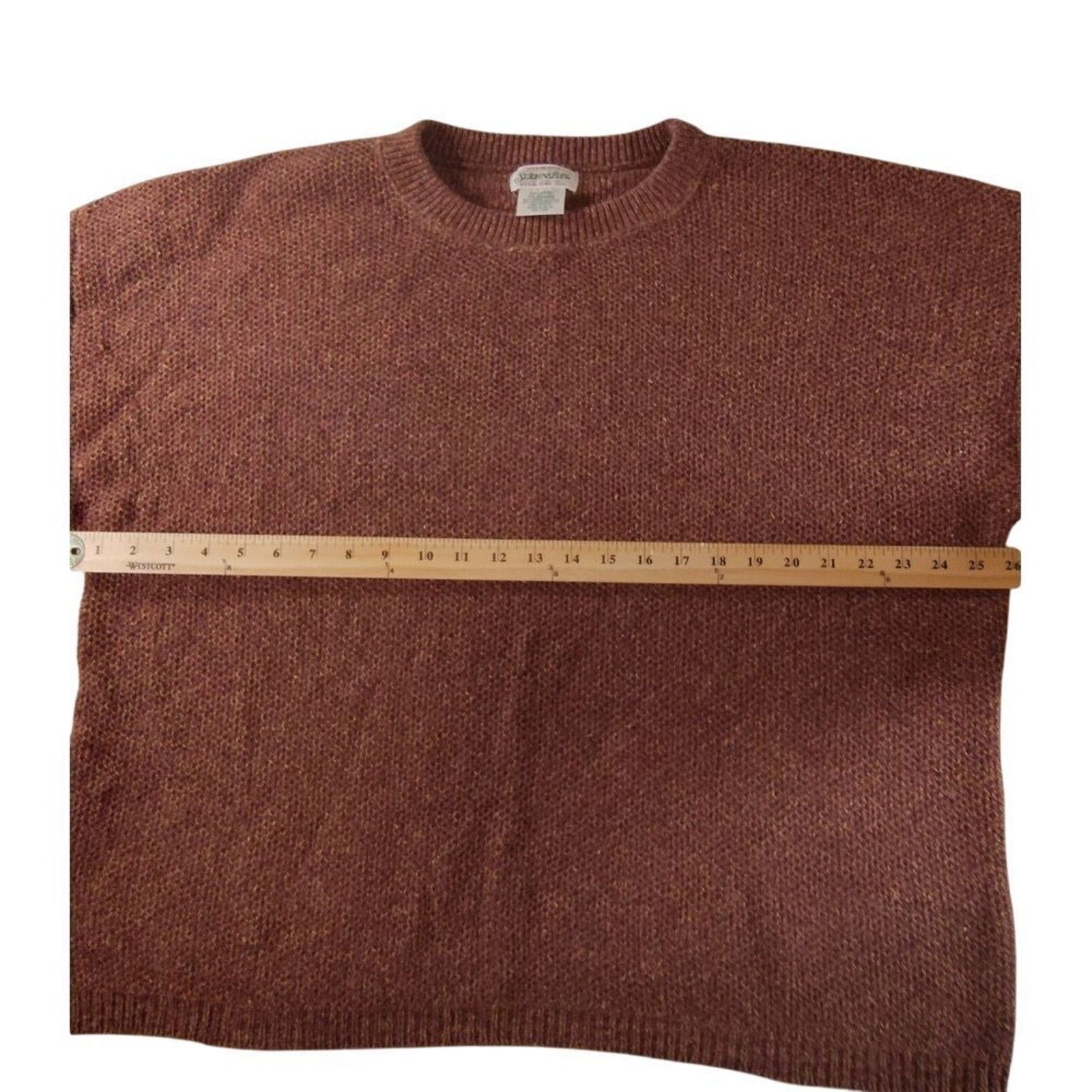 & Other Stories Vintage 90s St Johns Bay Sweater XXL Brown Grandpa Made USA Size US XXL / EU 58 / 5 - 4 Thumbnail